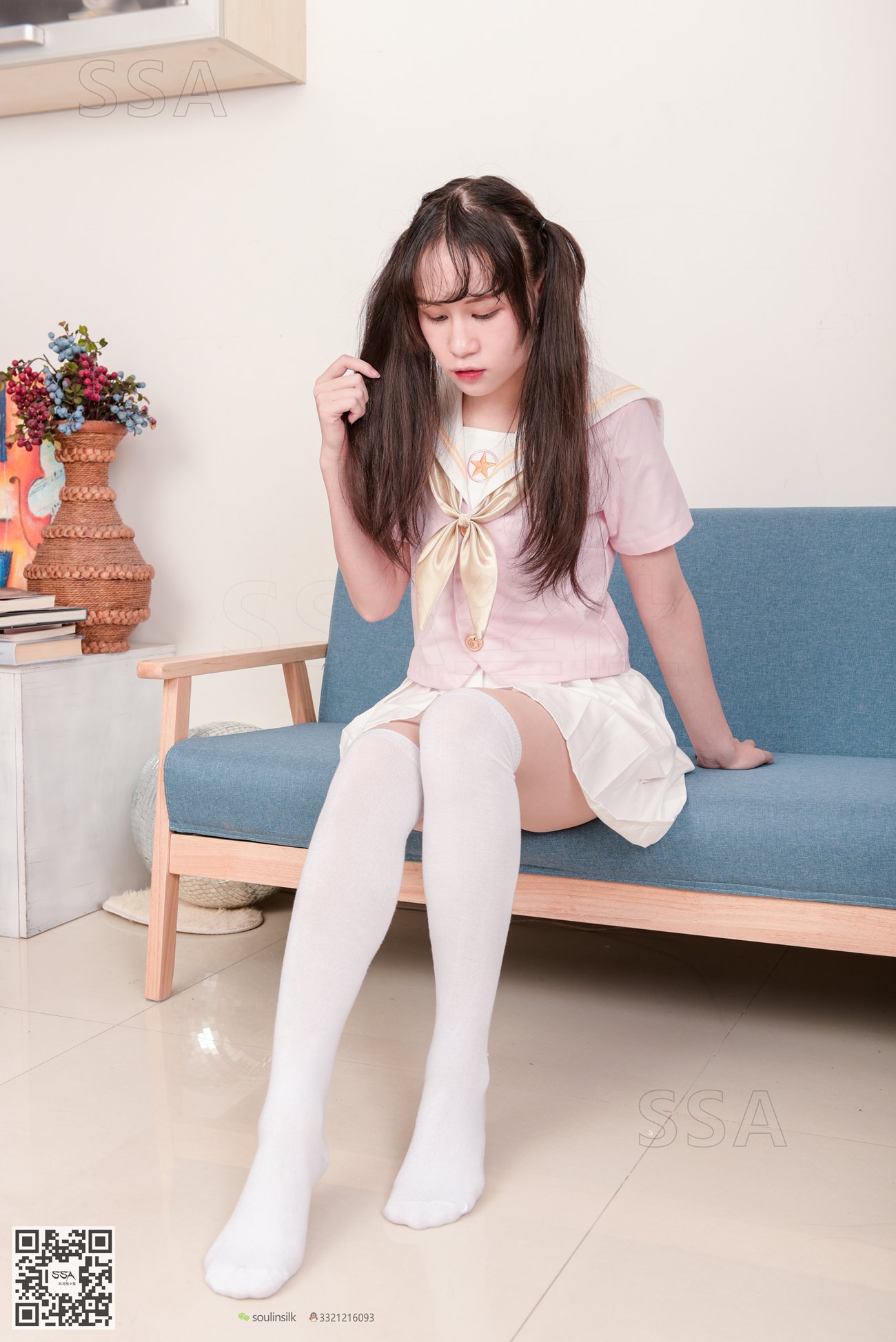 [SSA丝社]超清写真 NO.144 丹丹 粉色JK至服的穿搭示范[195P]第5张
