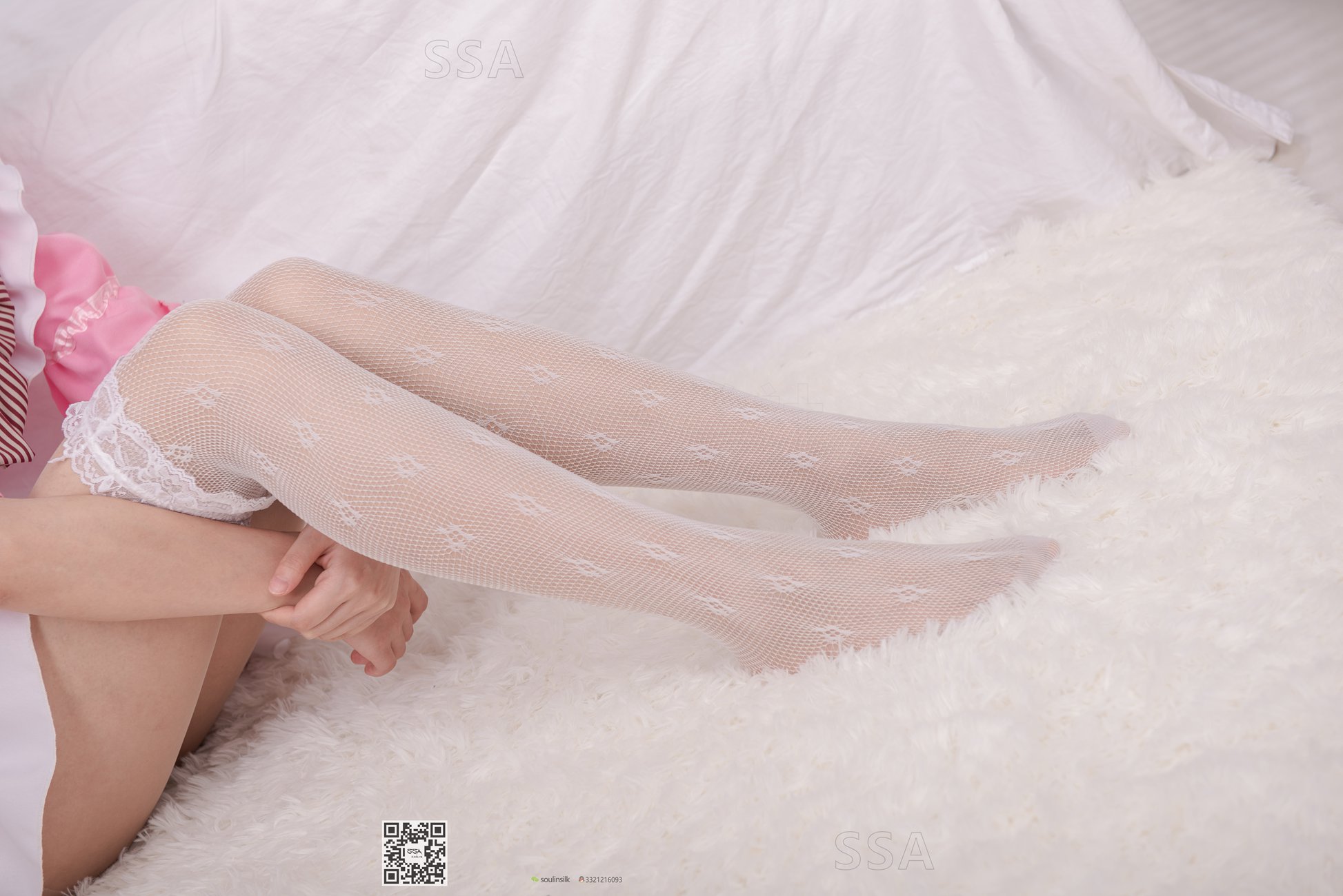 [SSA丝社]超清写真 NO.148 丽萍 粉色女仆装白丝穿搭示范[165P]第7张