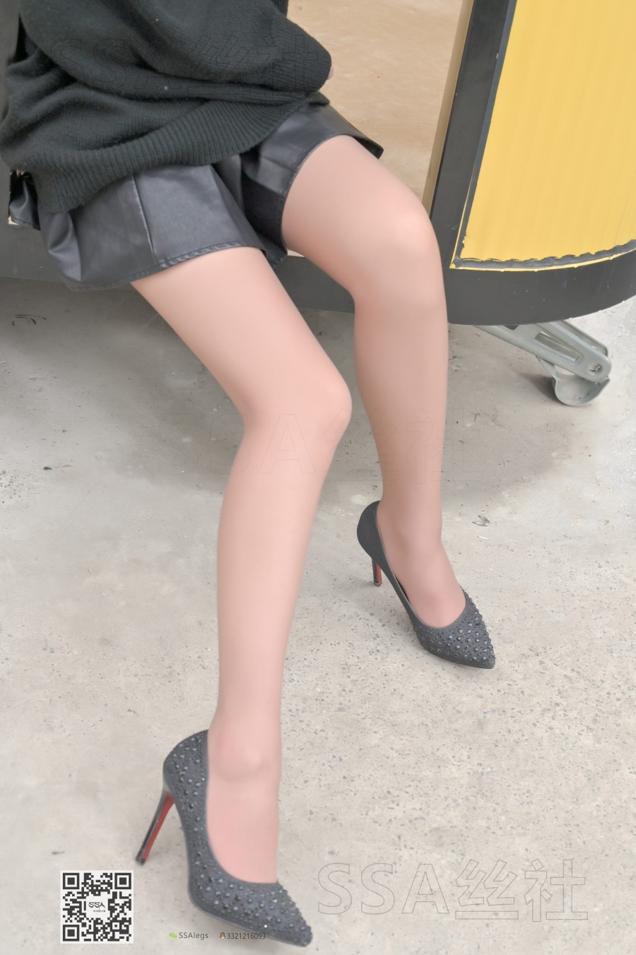 [SSA丝社] NO.094 腿模大大街拍 在现浏览第7张