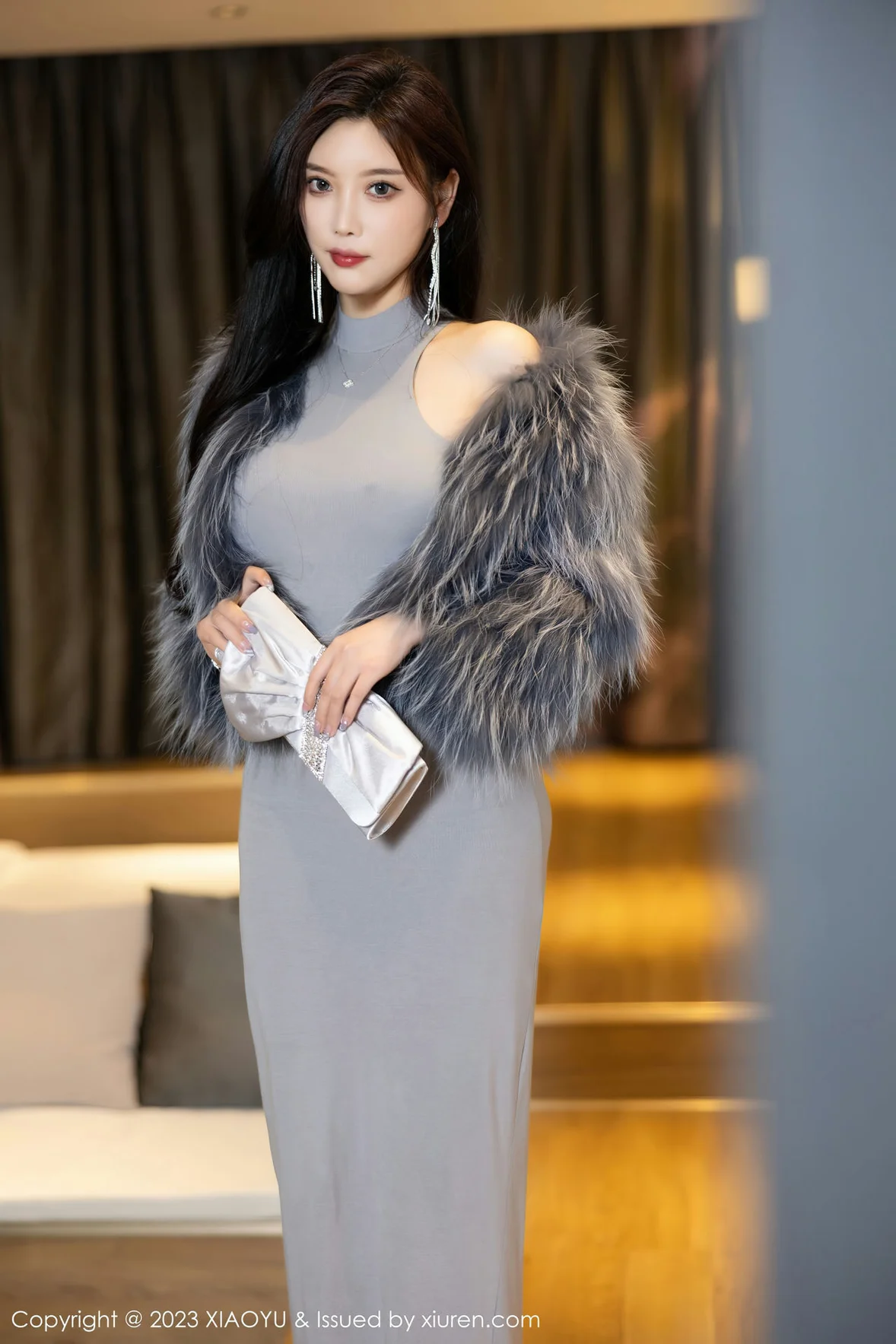  XIAOYU 语画界 Vol.1051 杨晨晨Yome 灰色镂空连衣贵州旅拍 [88P]第2张