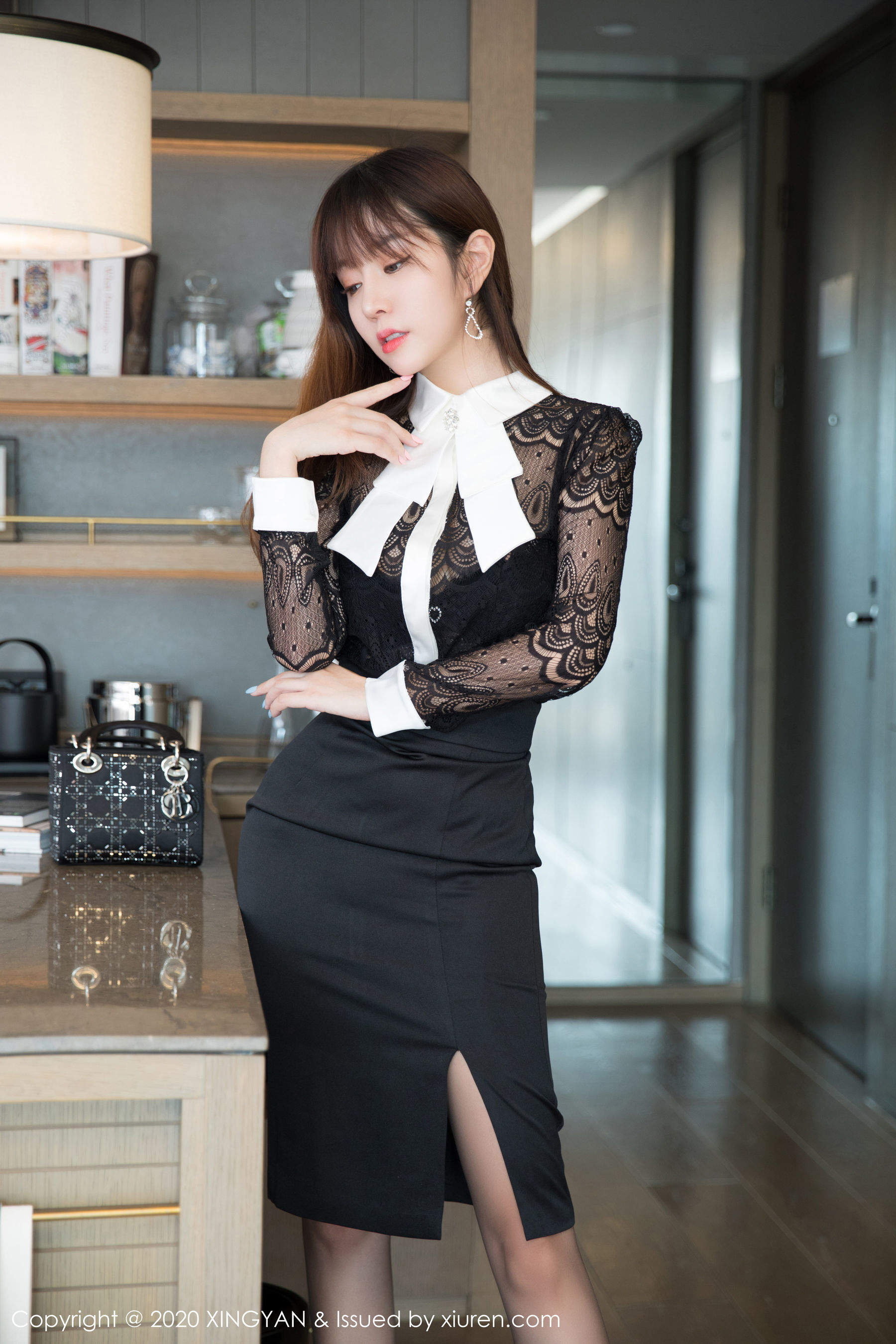 星颜社 Vol.134 王雨纯 &黑色内衣所散发出的魅力第21张