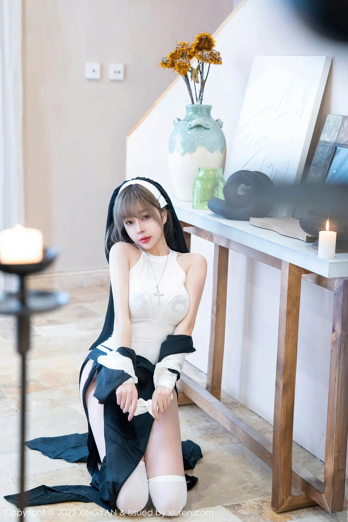  星颜社 Vol.187 王雨纯 性感黑色修女性感写真 [76P]第7张