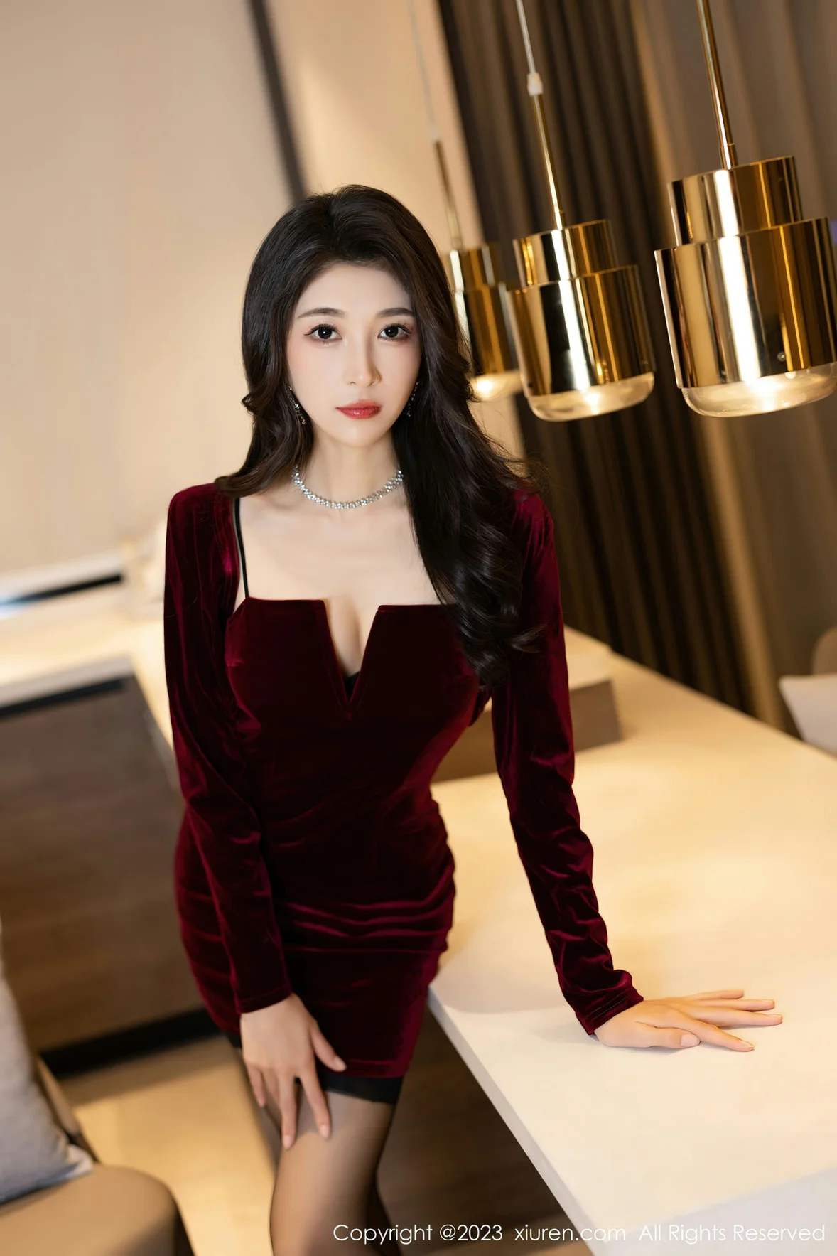  XiuRen 秀人 No.6858 林乐一 性感写真连衣短裙 [86P]第2张