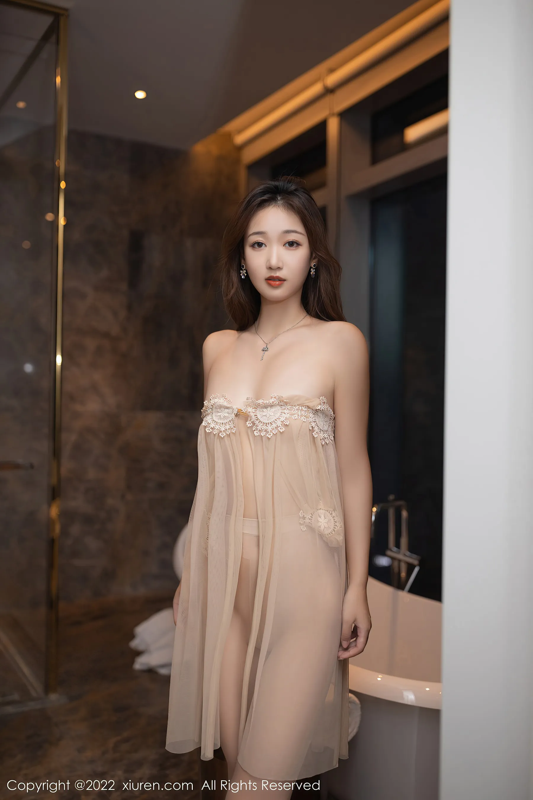 秀人网 No.4601 唐安琪 薄纱美腿清纯美女第12张