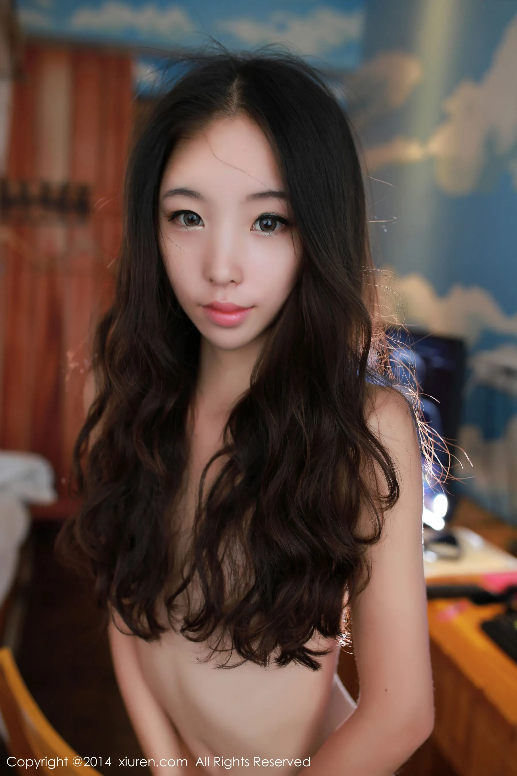 梓萱Crystal《制服少女+猫耳系列》 秀人网 No.219第18张