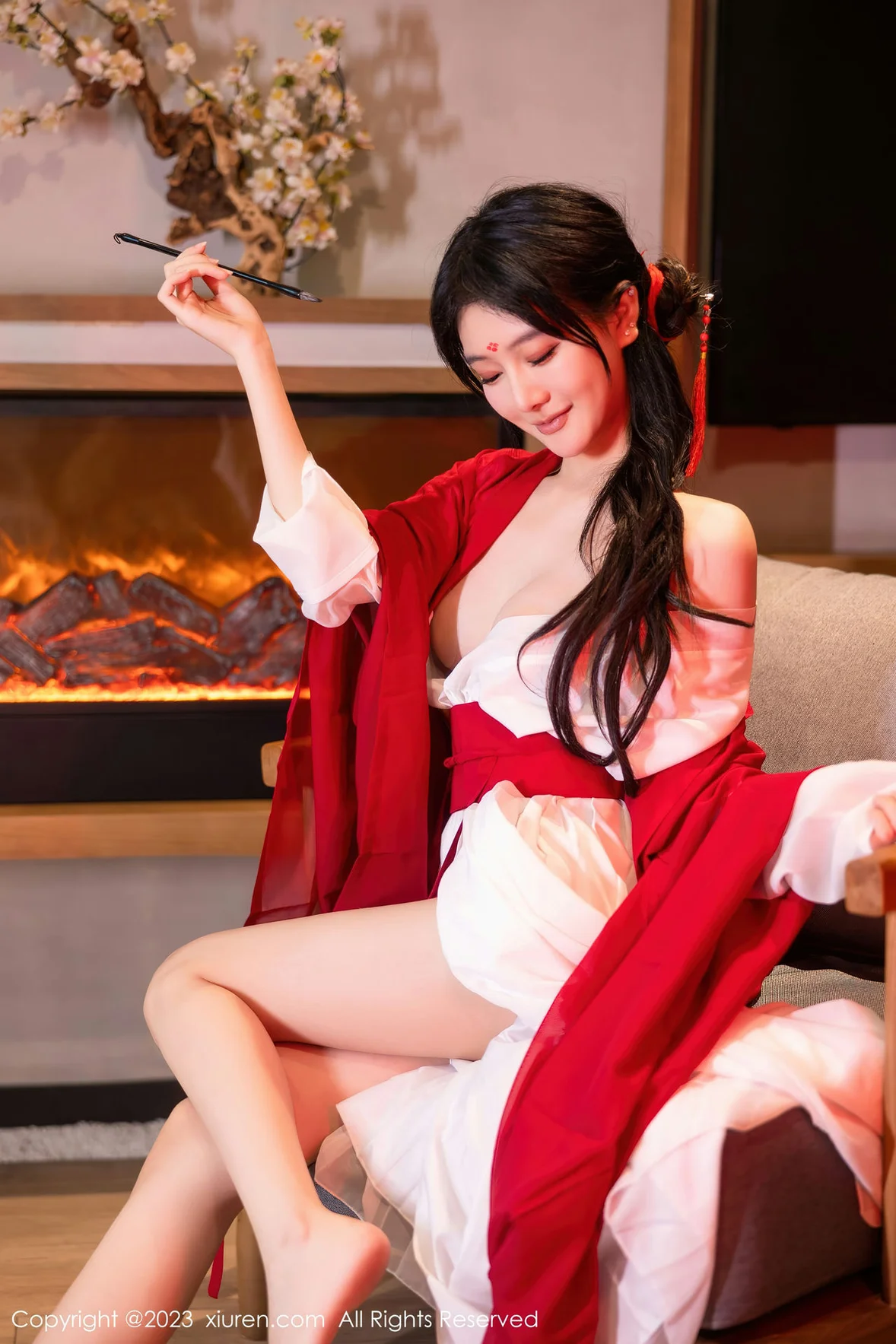  XiuRen 秀人 No.7192 幼幼 红色古装性感写真 [93P]第16张