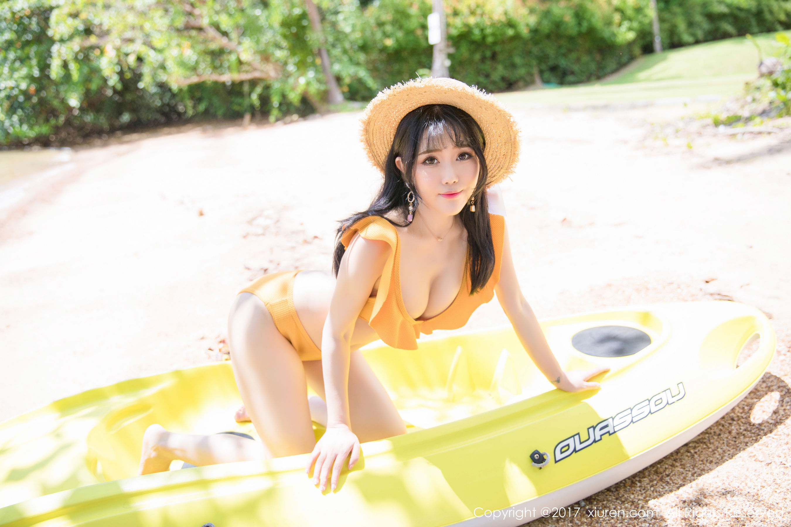 兜豆靓Youlina《田园风仙子》 秀人 NO.855第3张