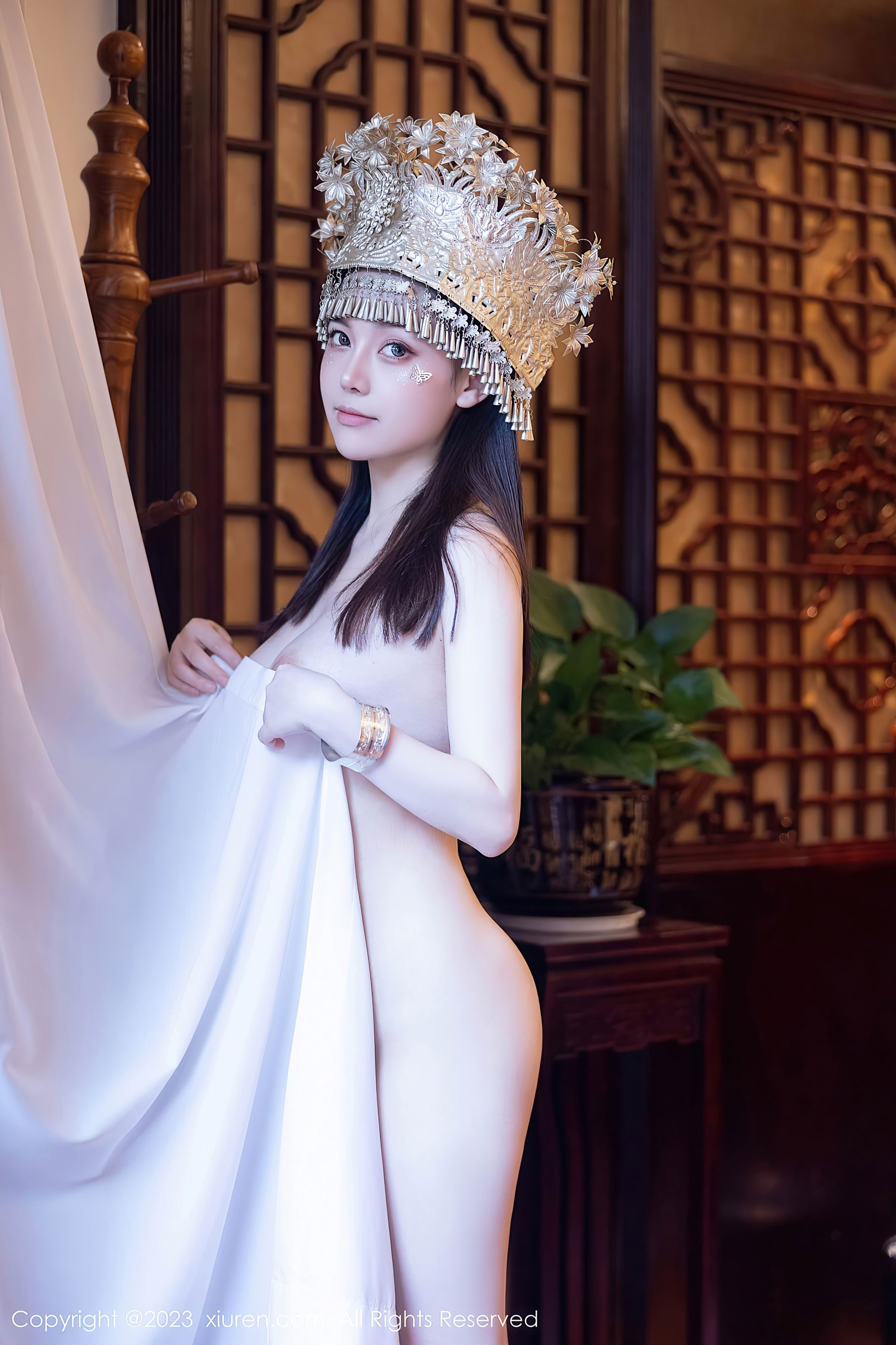 XiuRen 秀人 No.7448 豆瓣酱 苗族服饰第5张