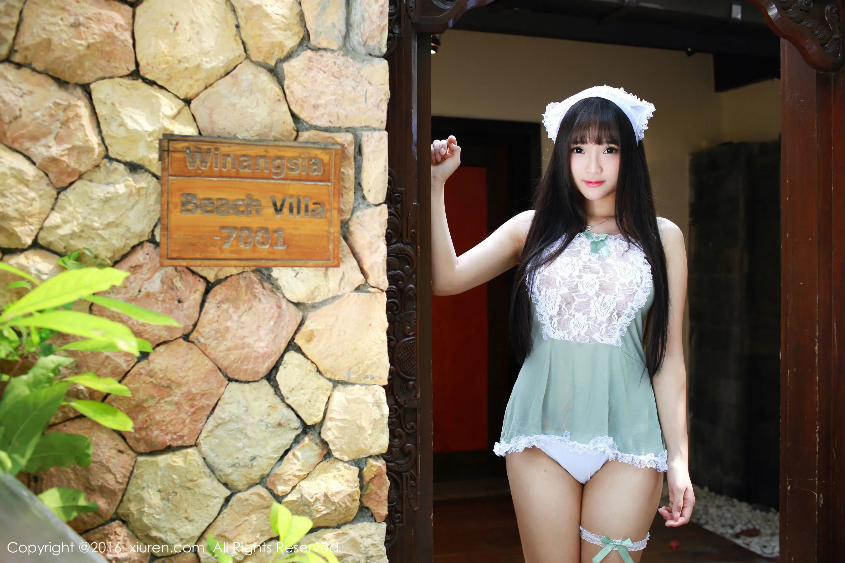 夏瑶baby《清新女仆装+可爱内衣》 秀人网 No.463第2张