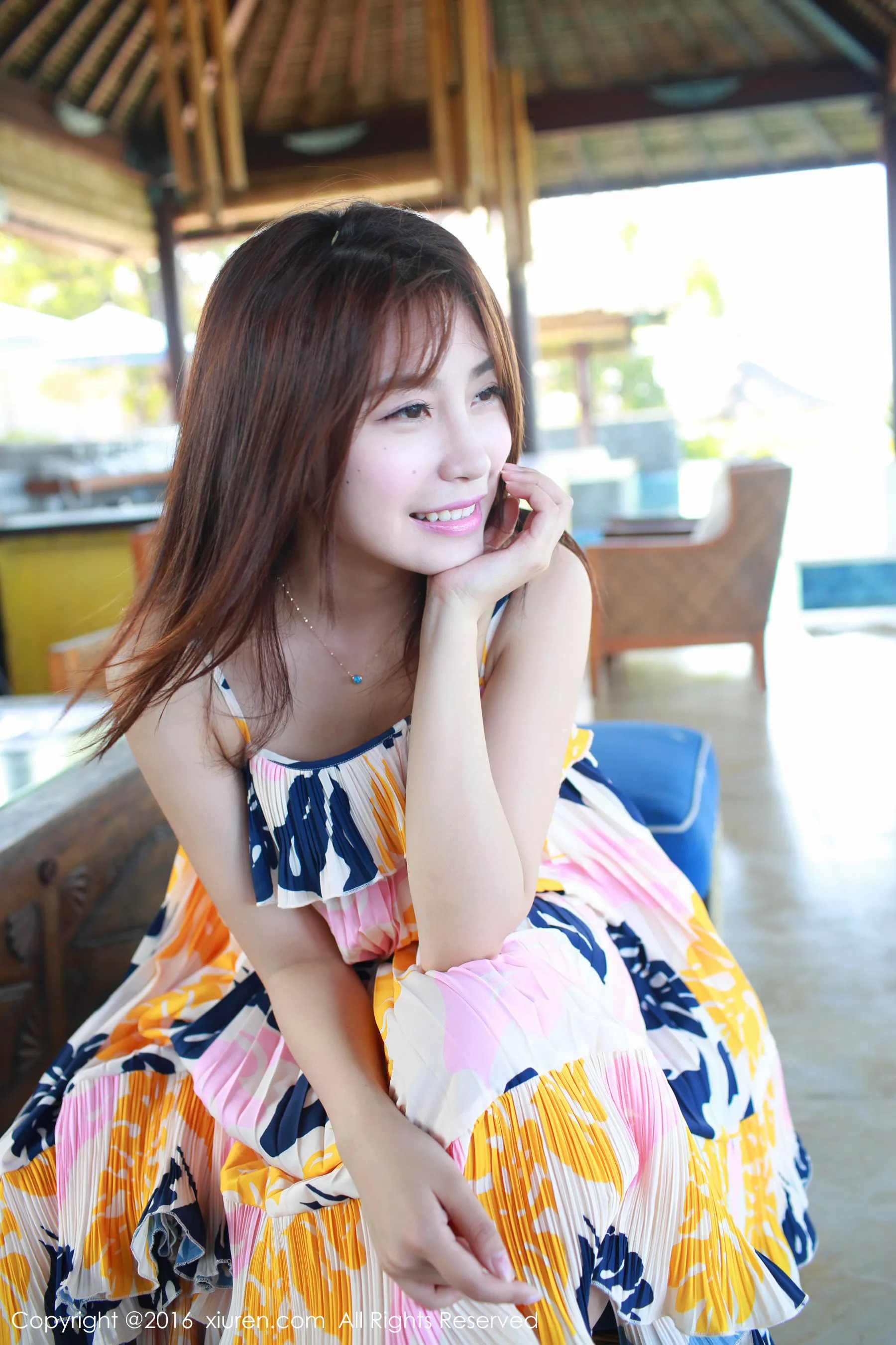 许诺Sabrina《巴厘岛旅拍》小清新系列 秀人网 No.542第11张