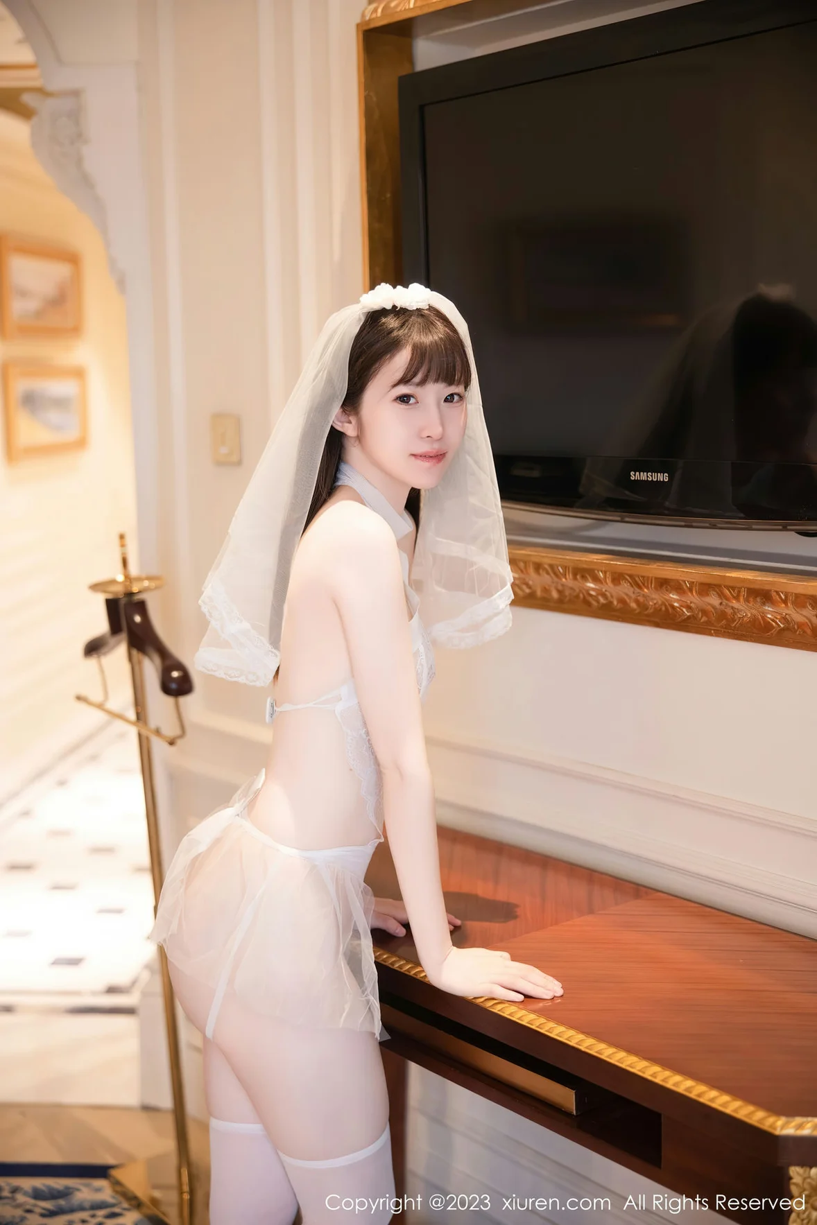  秀人网 No.7421 林悠悠 情趣婚纱服饰性感写真 [83P]第10张