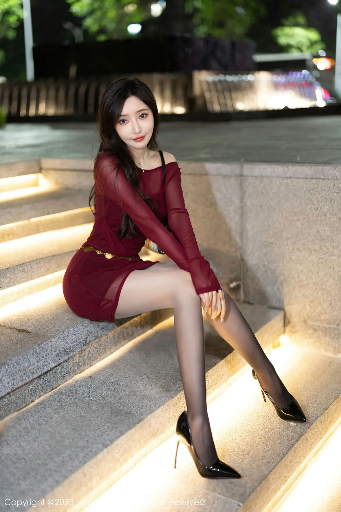  秀人网 No.7400 王馨瑶yanni 黑色情趣内衣安吉旅拍 [93P]第3张