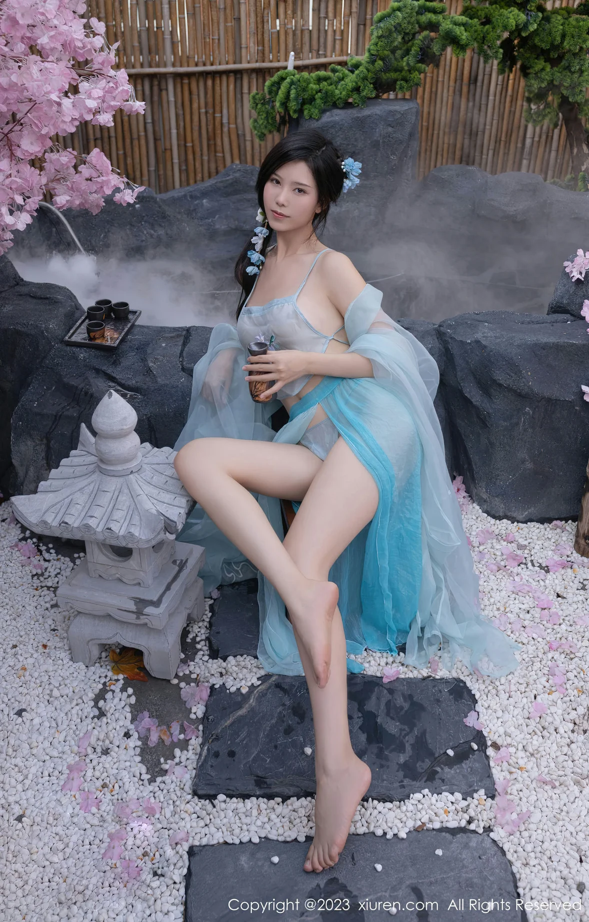  XiuRen 秀人 No.6991 利世 浅蓝色古装 [75P]第2张