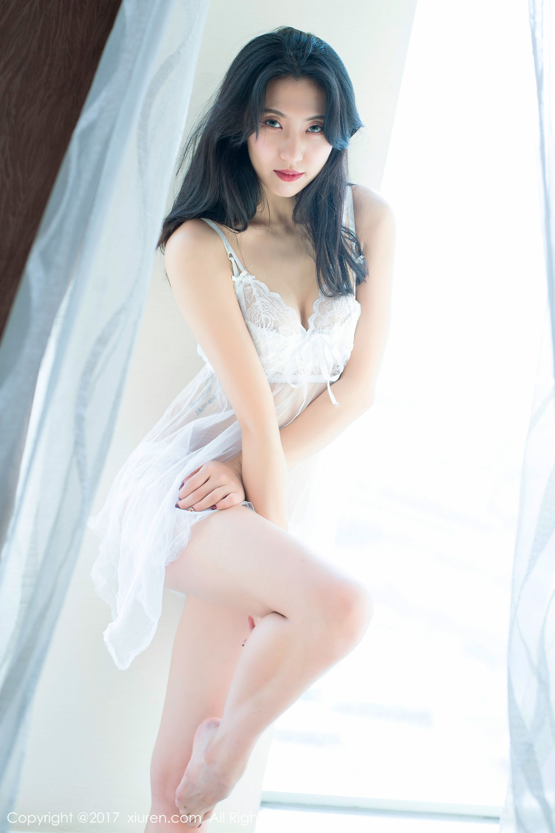 大熙《高挑极品黑丝诱惑美腿美女》 秀人网XIUREN No.714第17张