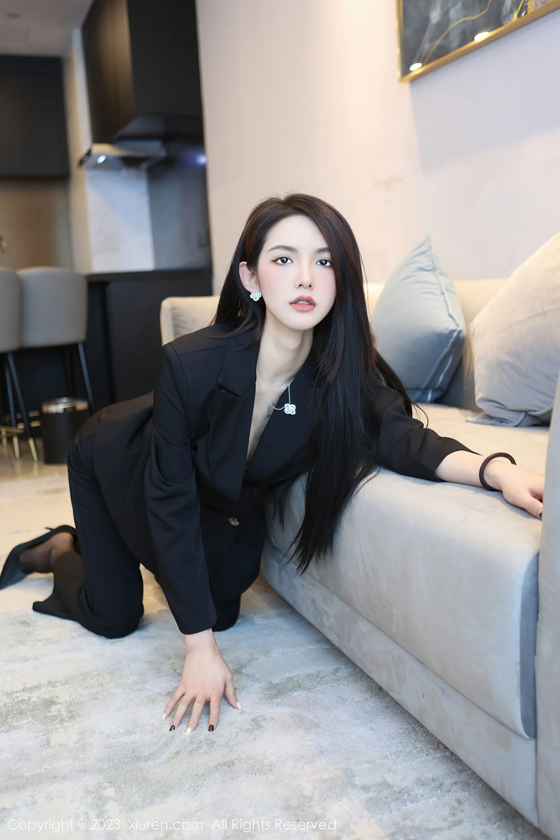 秀人网 No.6576 乔一一 黑丝美腿第20张