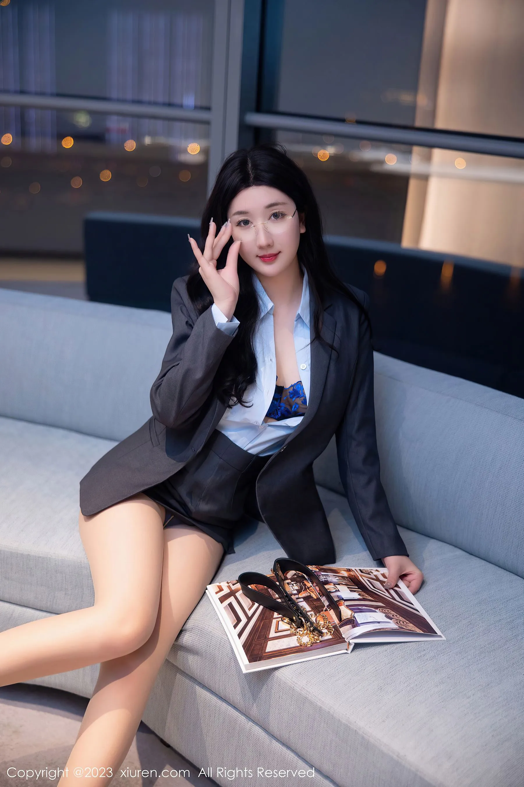  秀人网 No.6607 江真真 丝袜制服第28张