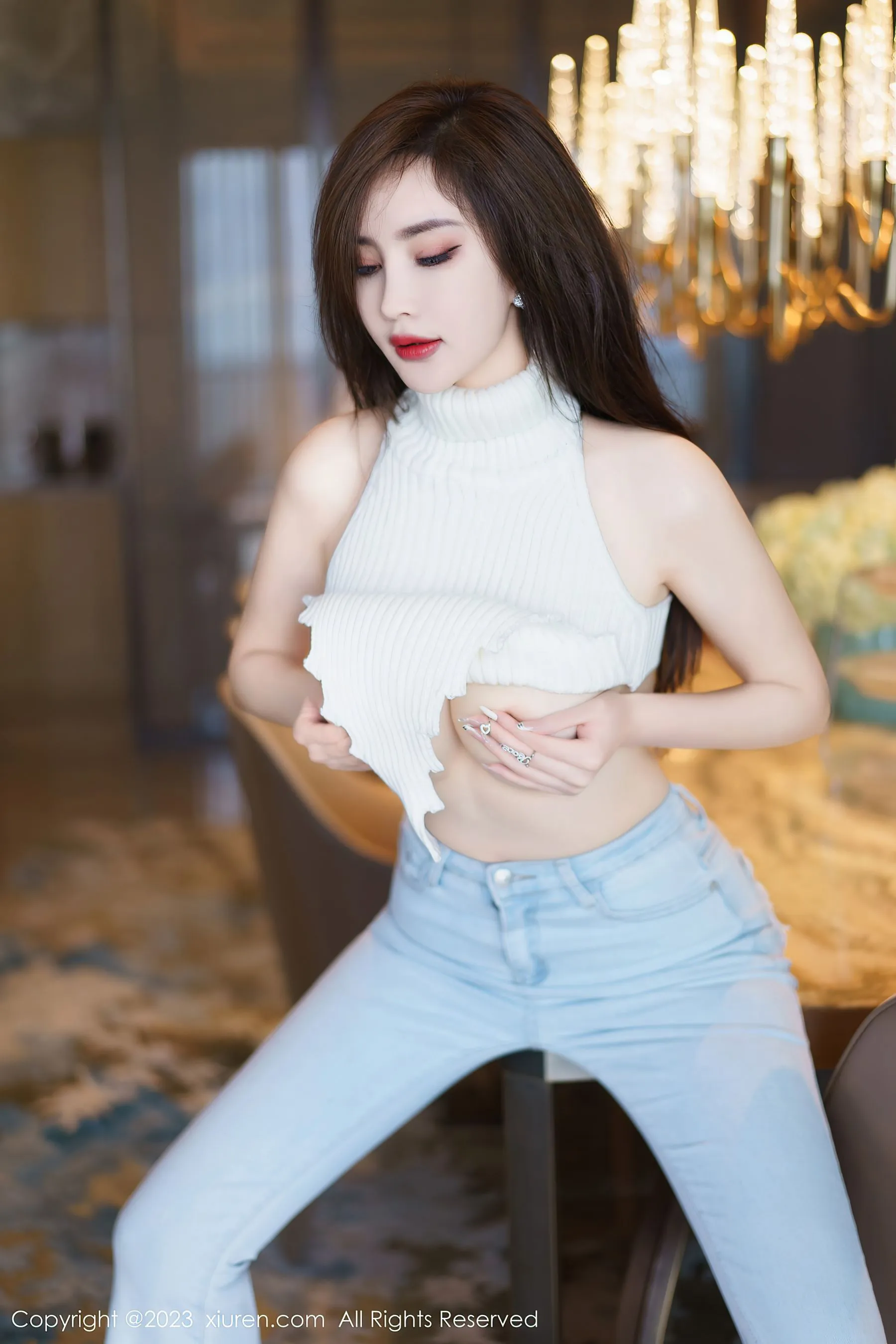 秀人网 No.6534 Carol周妍希 牛仔裤美臀第24张