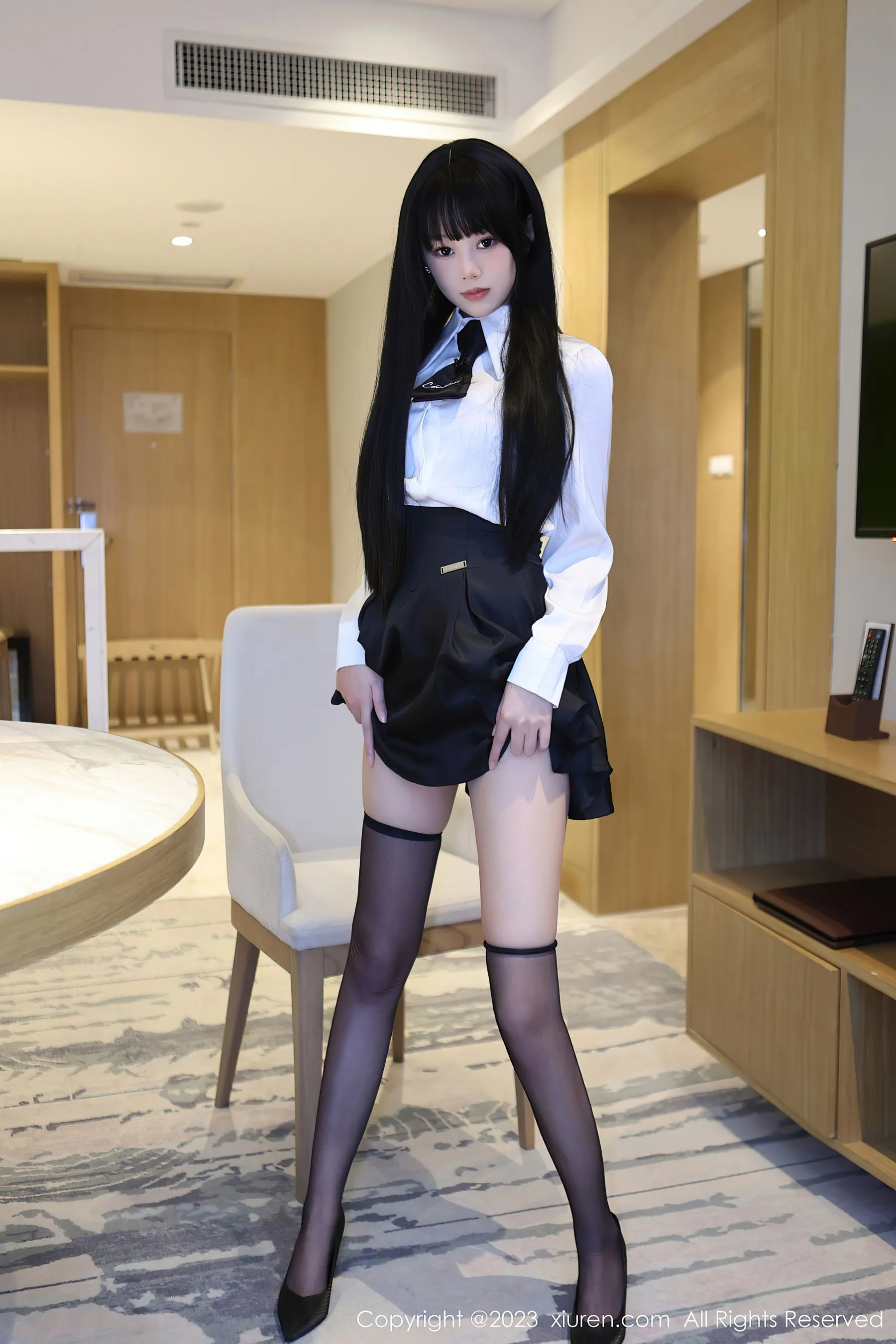  秀人网 No.6685 早川京子 黑丝美腿第24张