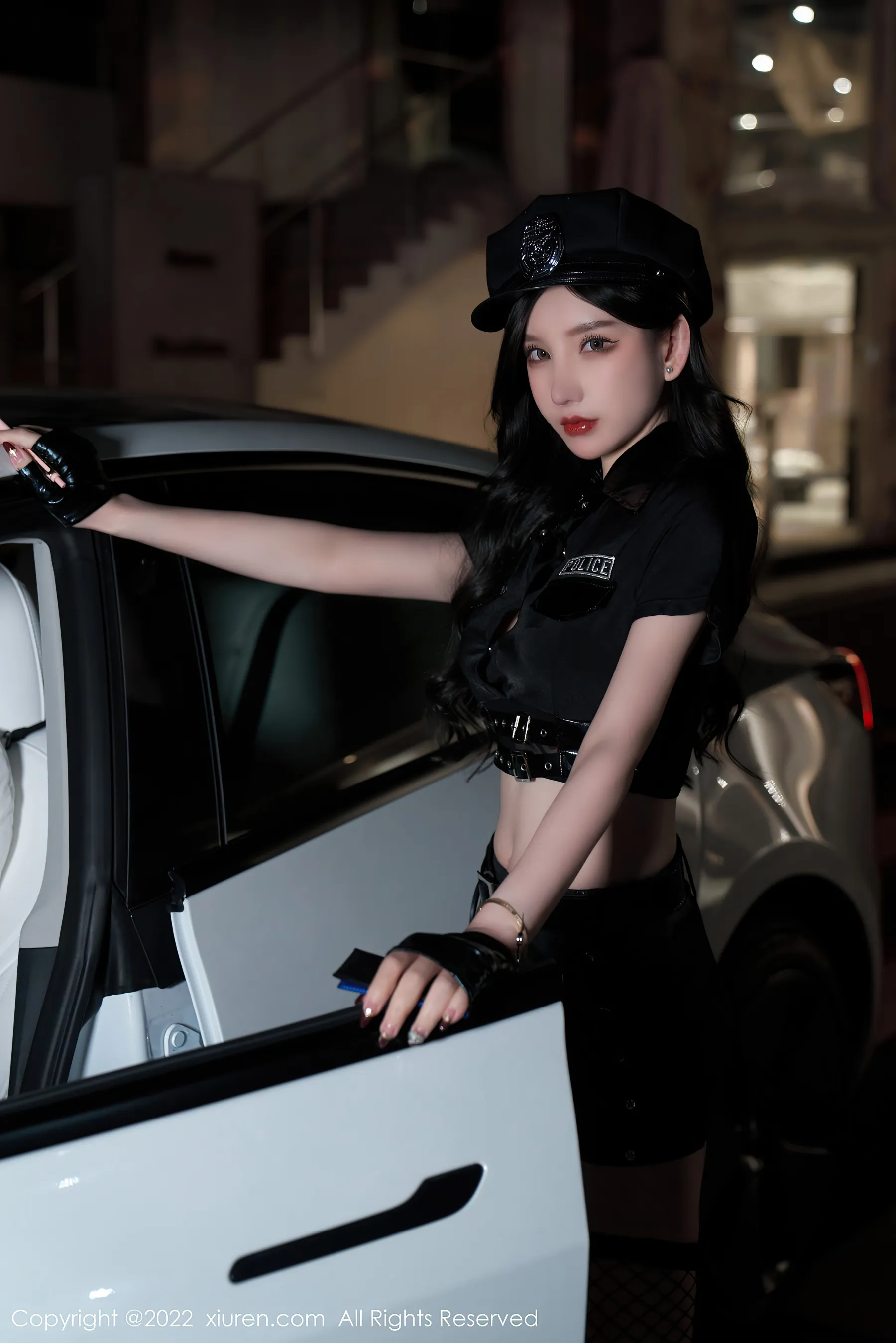  秀人网 No.4741 周于希Sally 黑丝美腿女警制服第20张