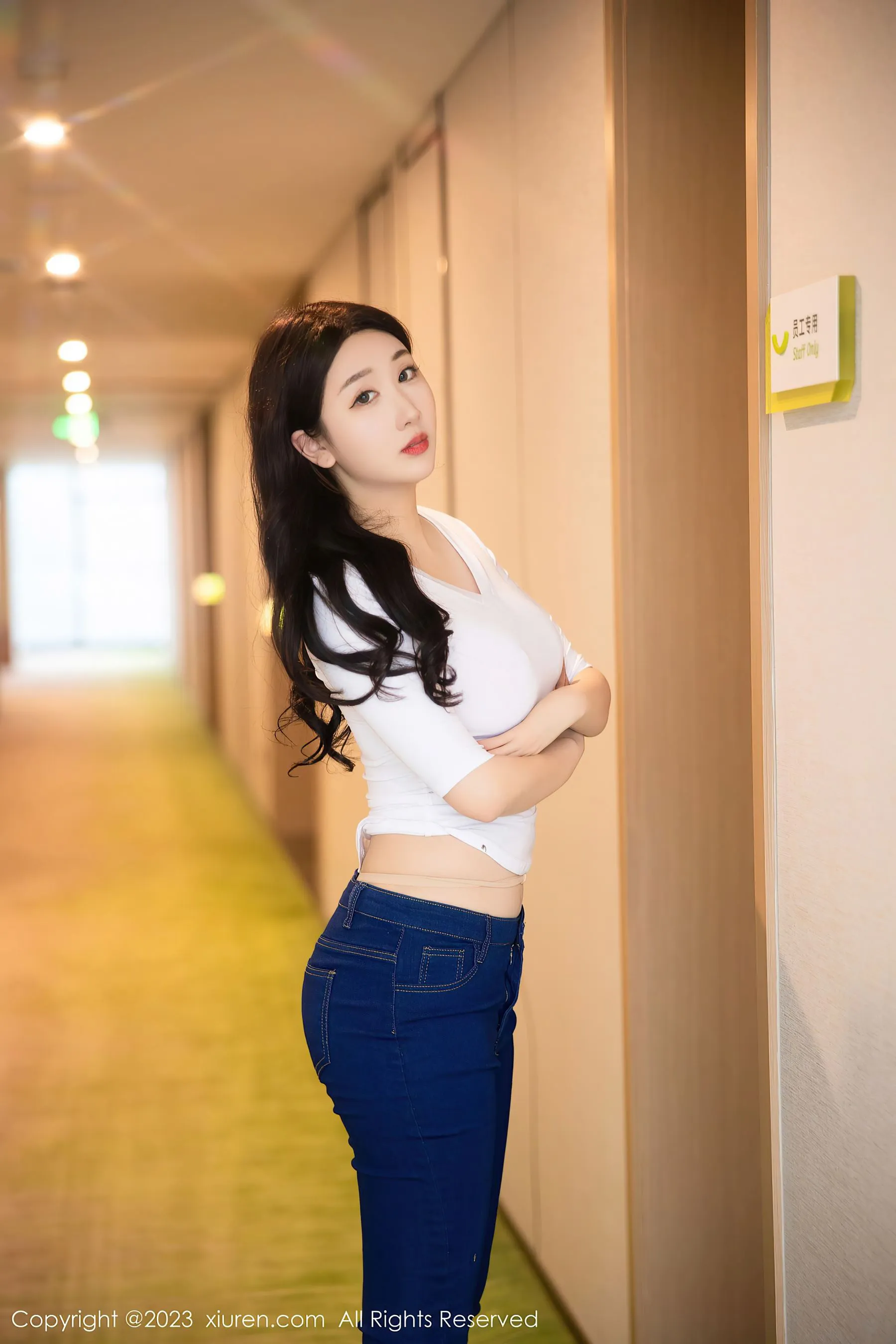  秀人网 No.6570 江真真 牛仔裤美臀第14张