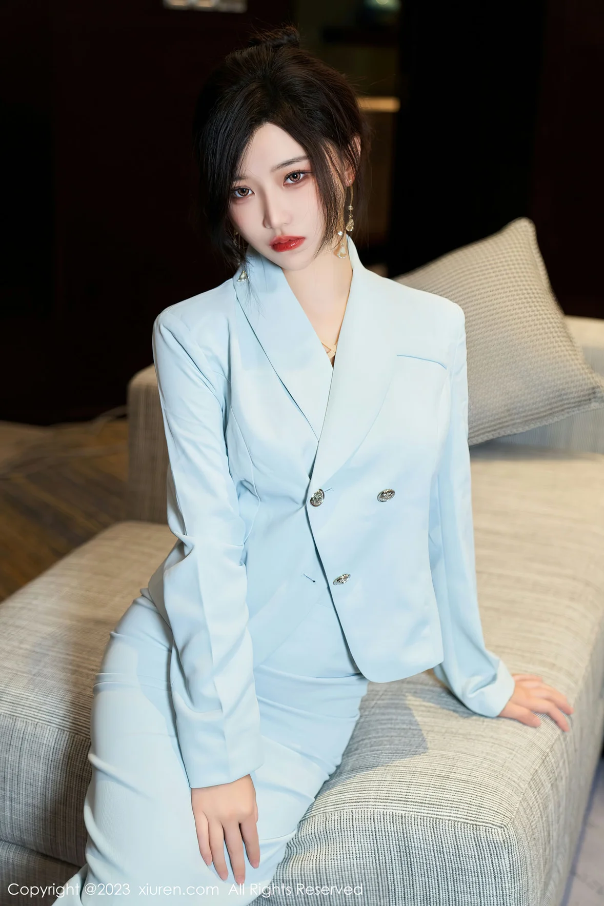  XiuRen 秀人 No.6857 妙可可Cheese 浅色轻透内衣性感写真3 [76P]第4张