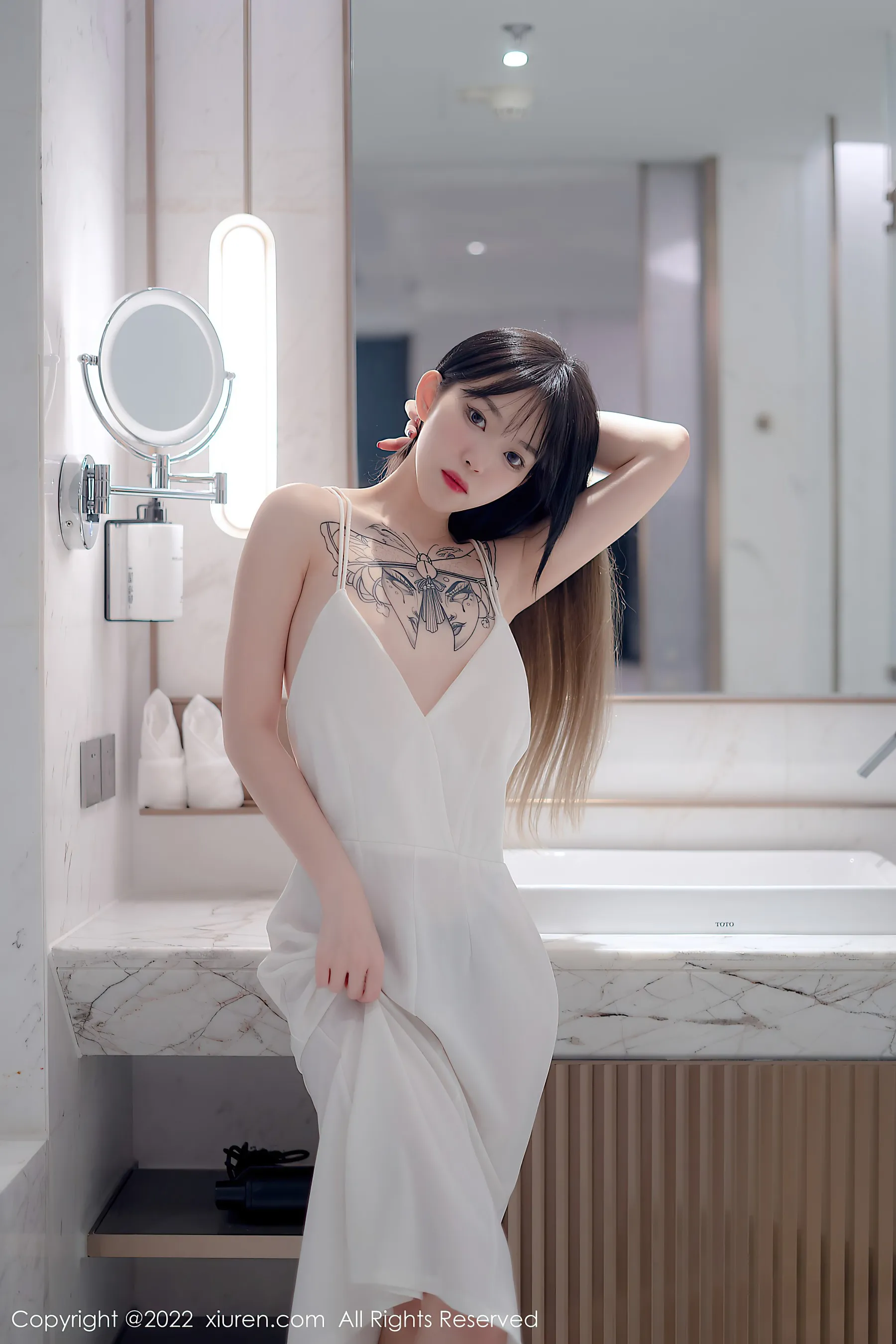 秀人网 No.4611 奶瓶. 淑女美腿长裙薄纱第16张