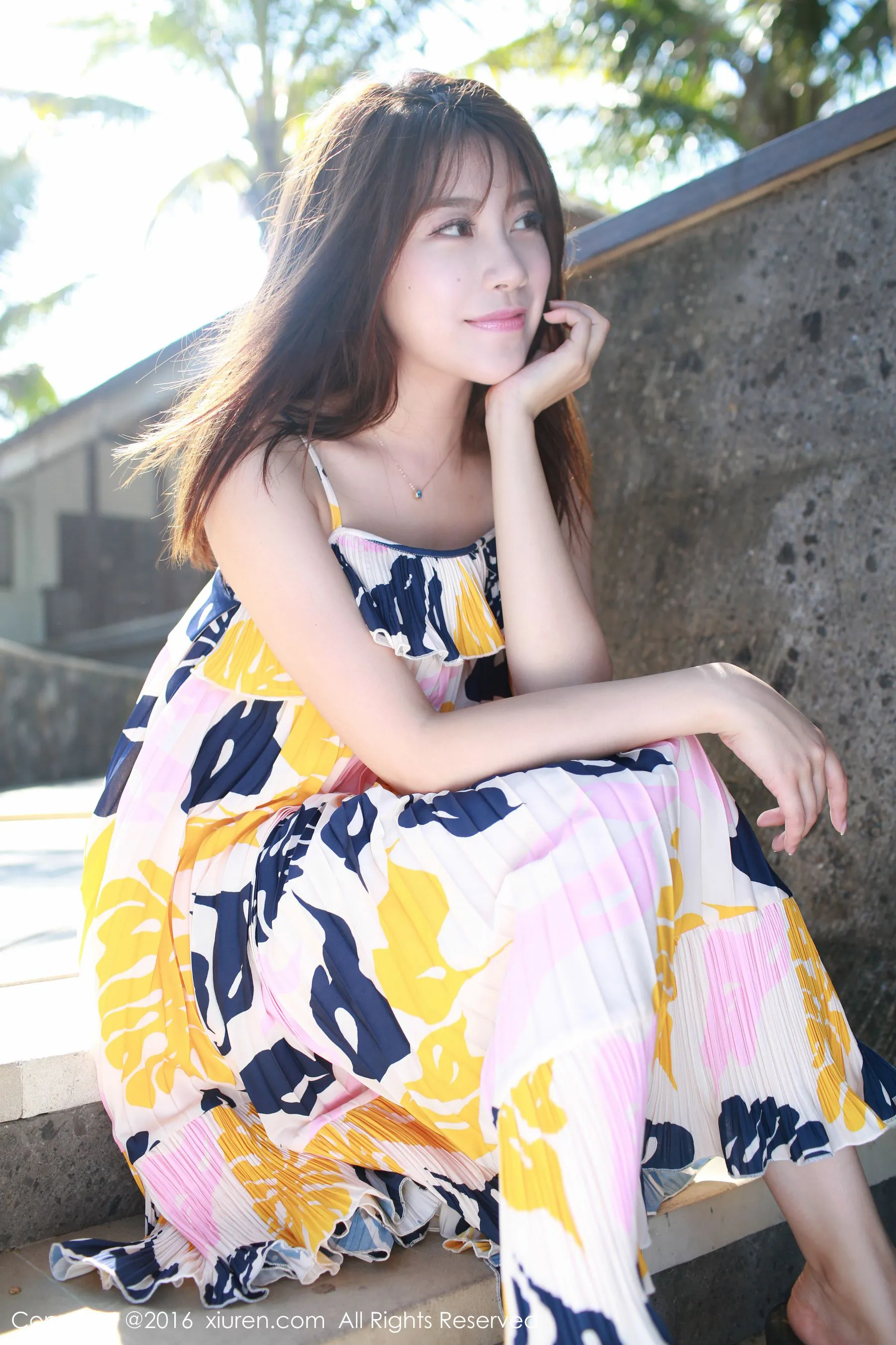 许诺Sabrina《巴厘岛旅拍》小清新系列 秀人网 No.542第13张