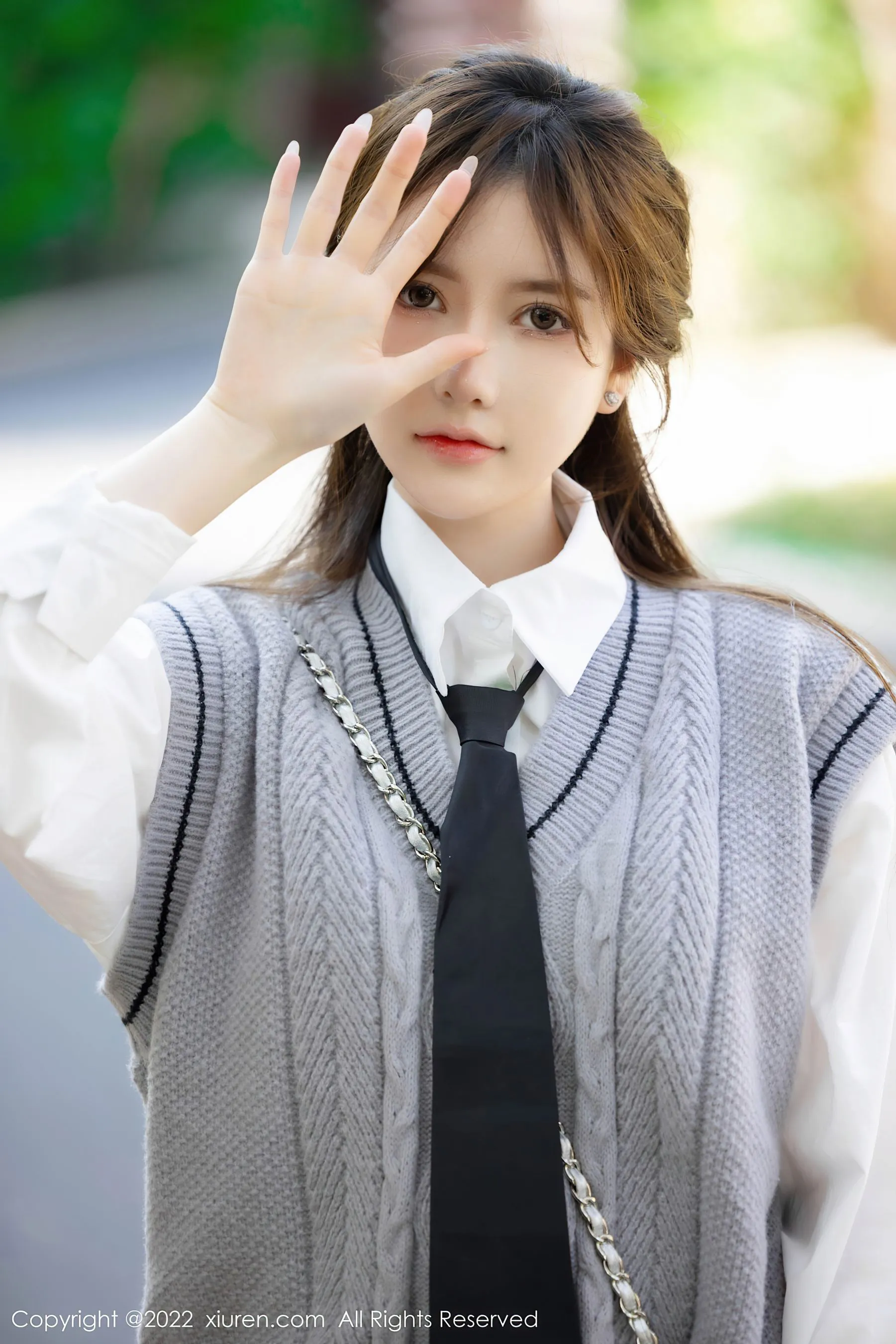  秀人网 No.4896 美桃酱 嫩模蕾丝诱惑旅拍写真第15张