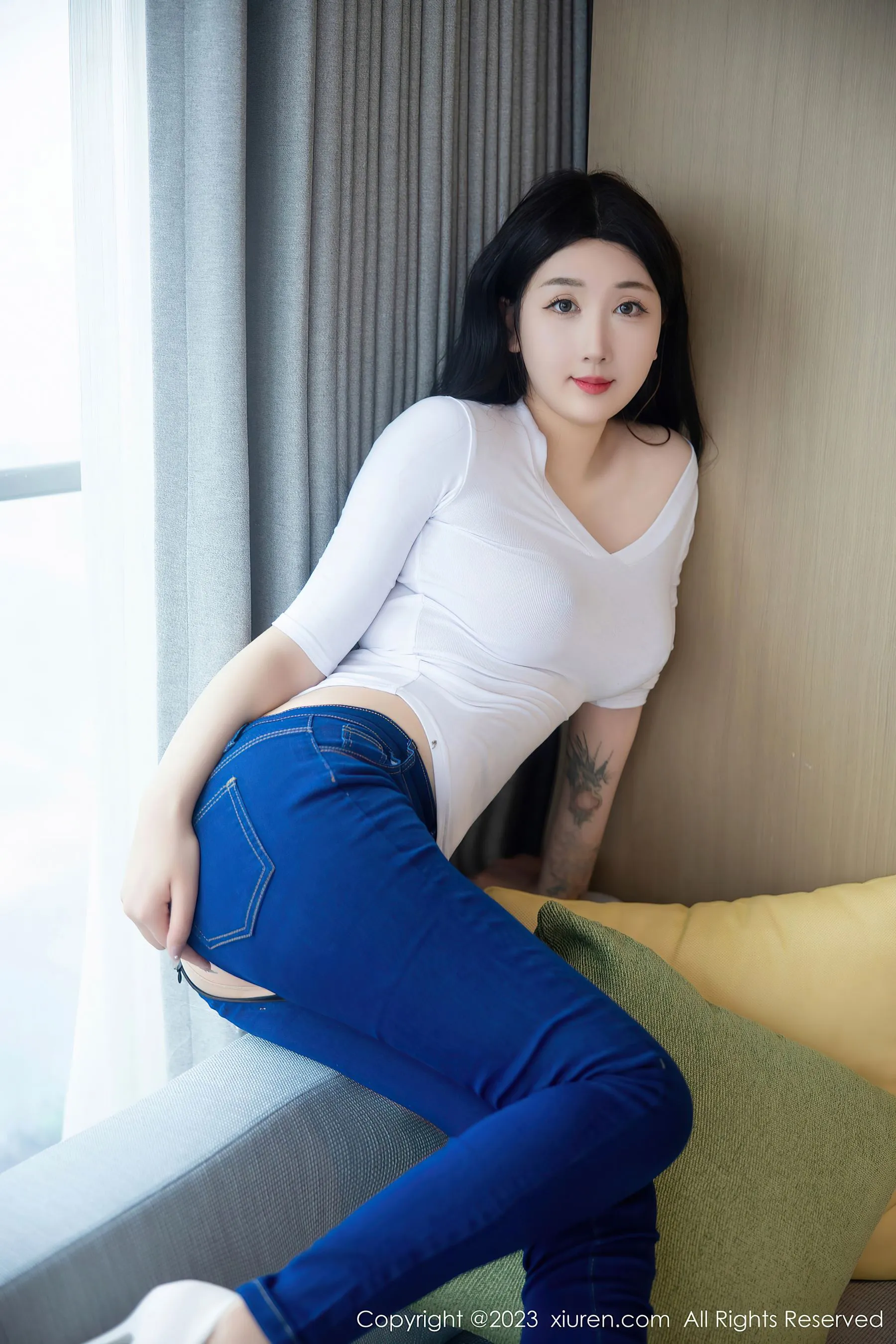 秀人网 No.6570 江真真 牛仔裤美臀第27张