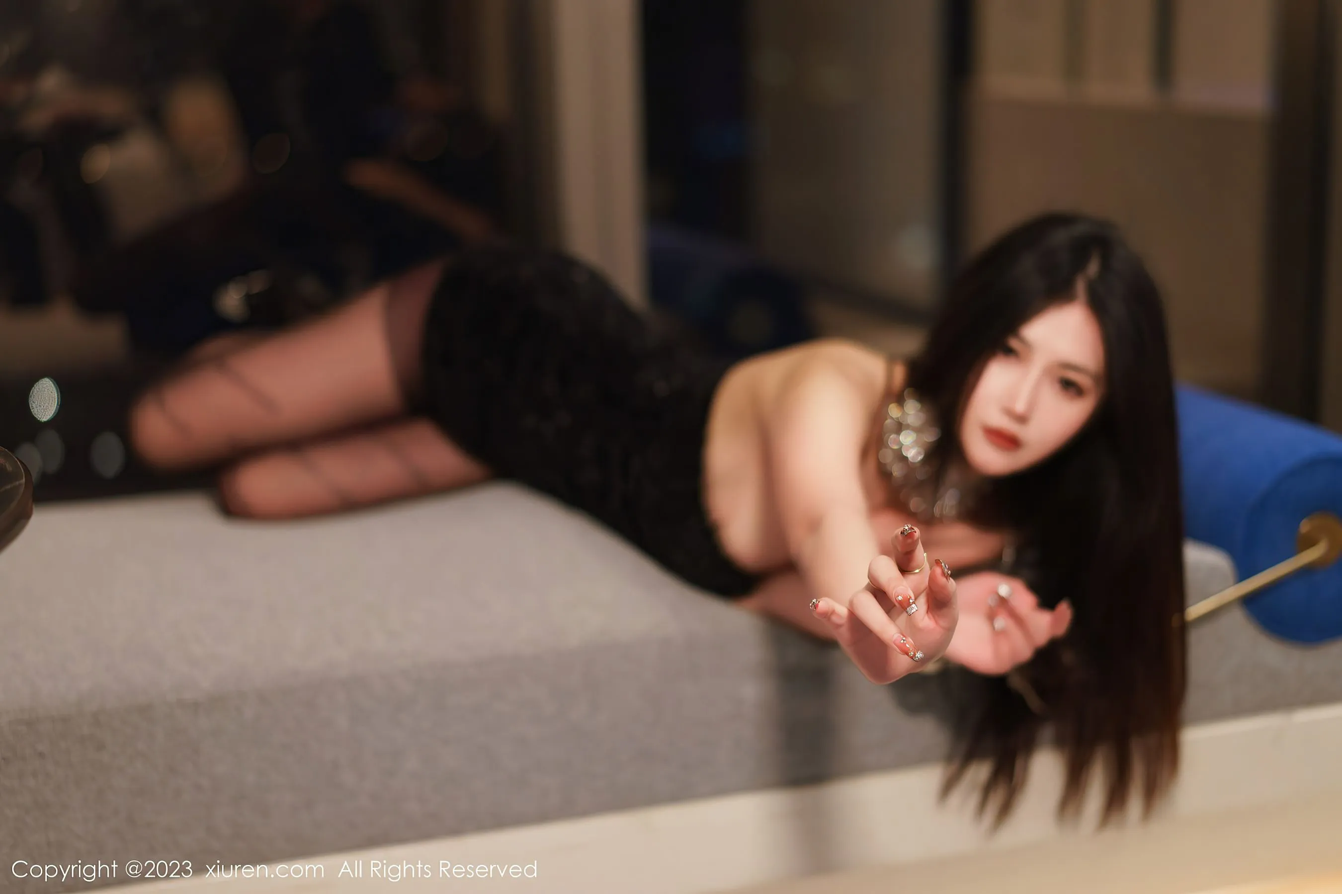  秀人网 No.6244 laura阿姣 黑丝美腿第31张