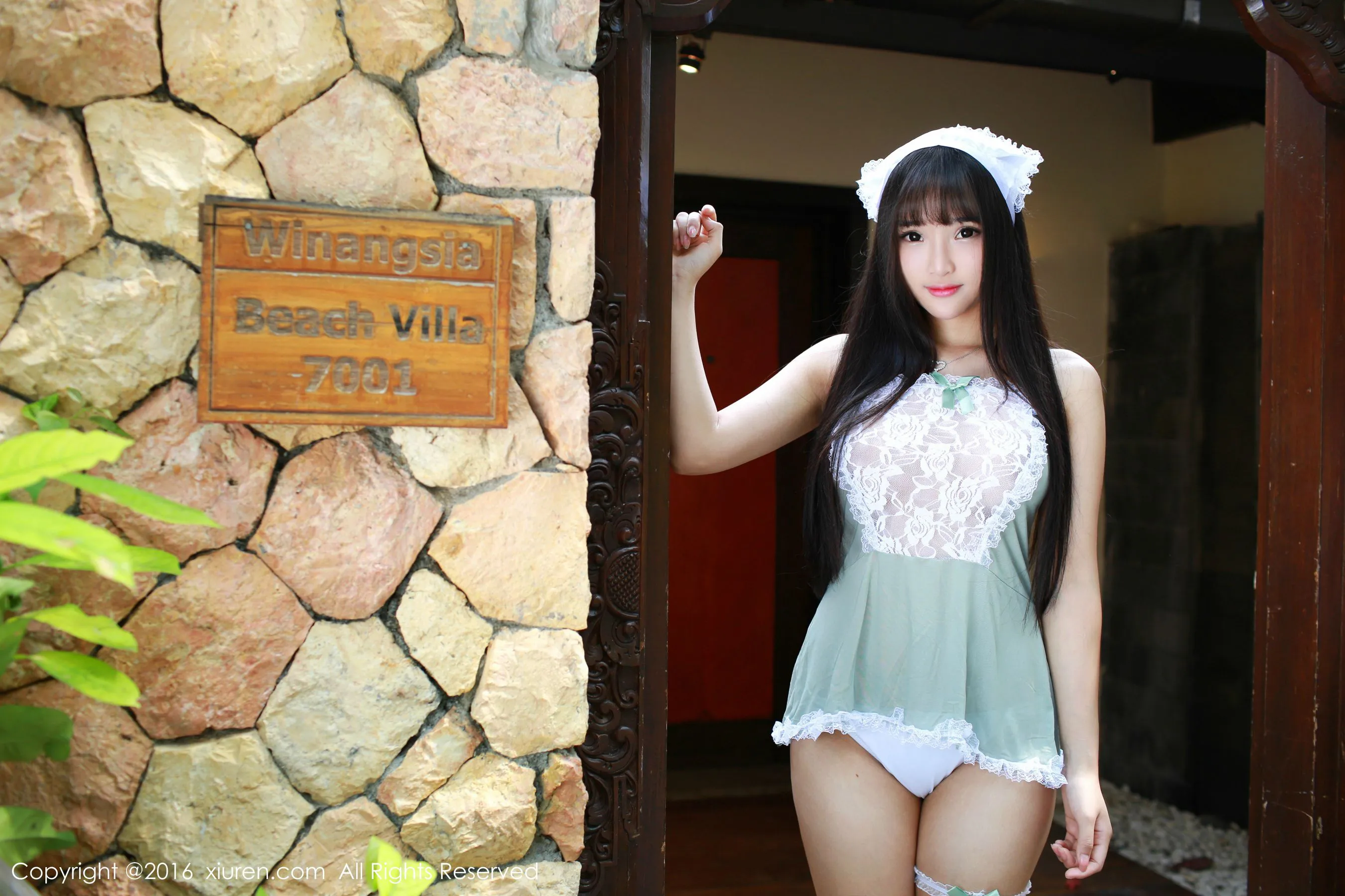 夏瑶baby《清新女仆装+可爱内衣》 秀人网 No.463第2张