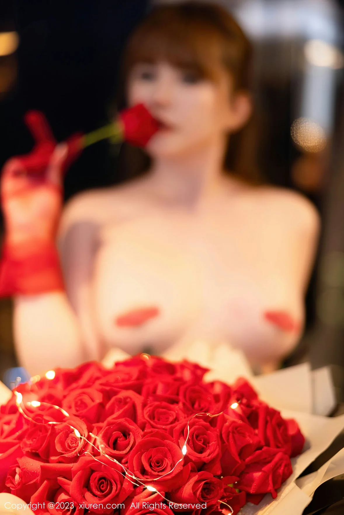  XiuRen 秀人 No.6981 张思允Nice 红色轻透情趣内衣性感写真 [72P]第11张