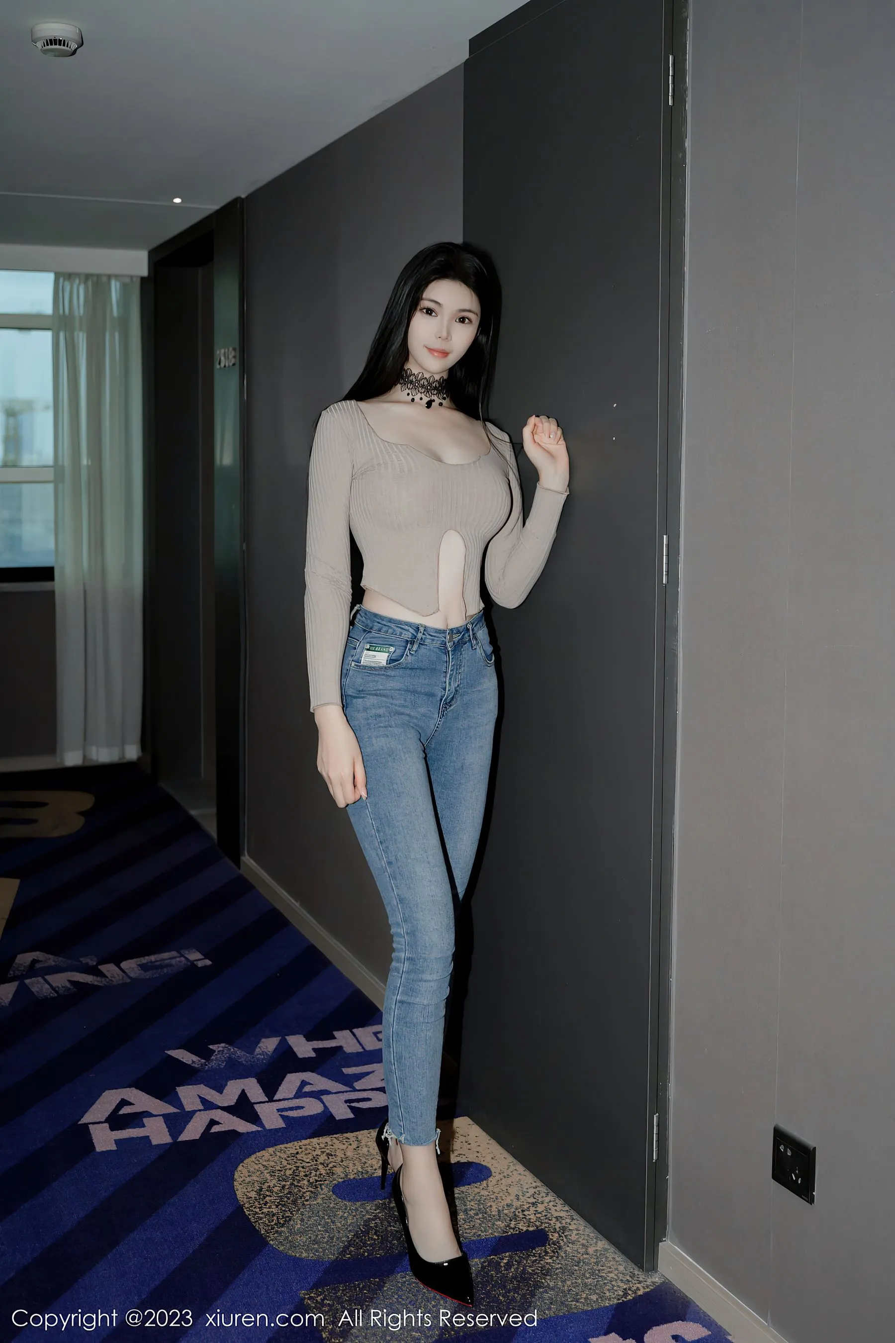  秀人网 No.6636 雪糕CiCi 牛仔裤美腿第16张