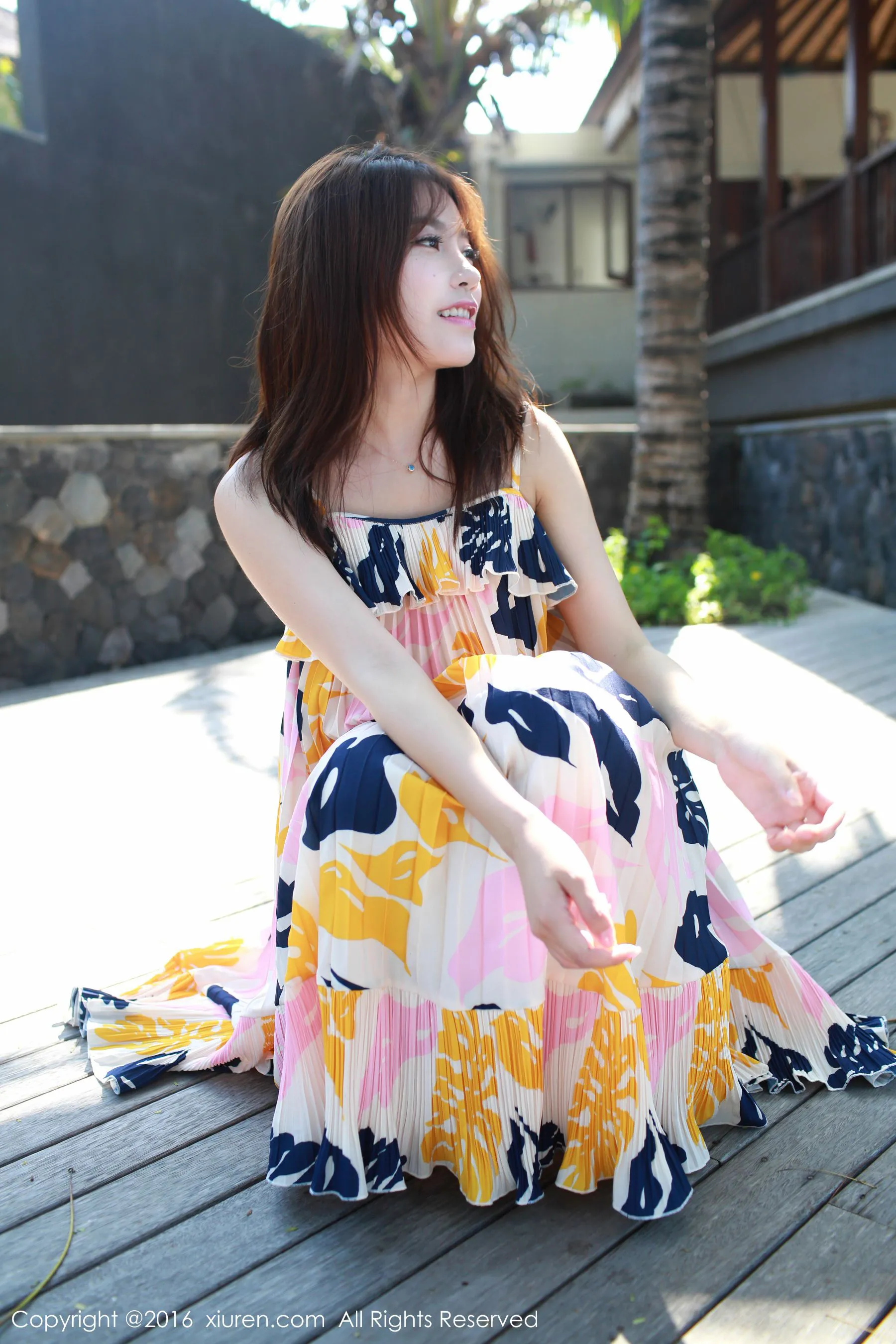 许诺Sabrina《巴厘岛旅拍》小清新系列 秀人网 No.542第9张