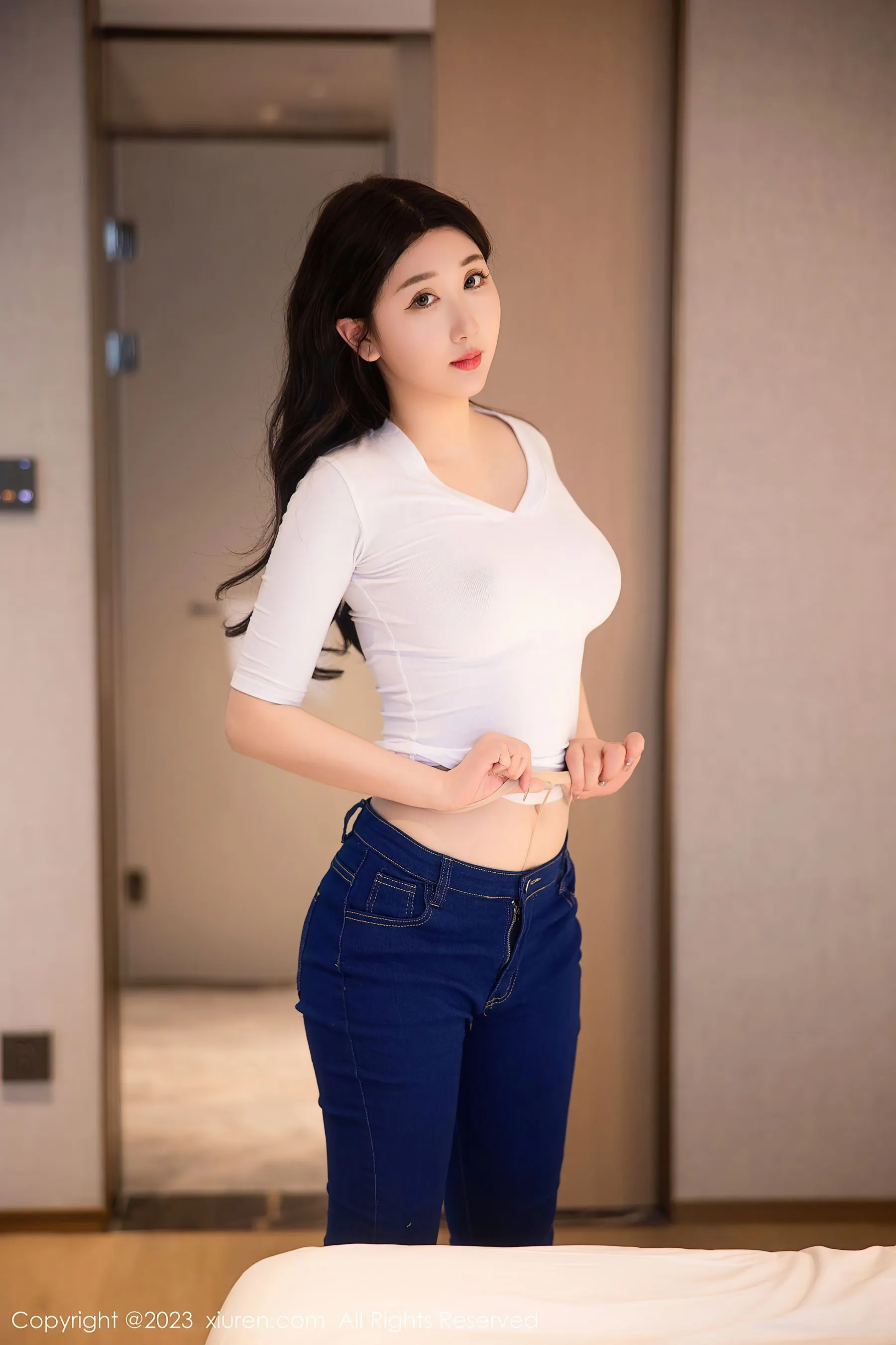  秀人网 No.6570 江真真 牛仔裤美臀第28张