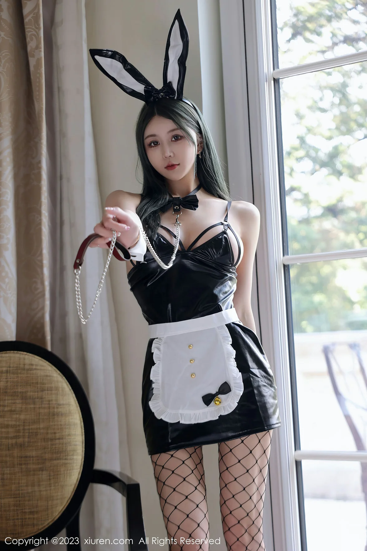  XiuRen 秀人 No.7208 tina_甜仔 黑色兔子装杭州旅拍写真 [76P]第3张