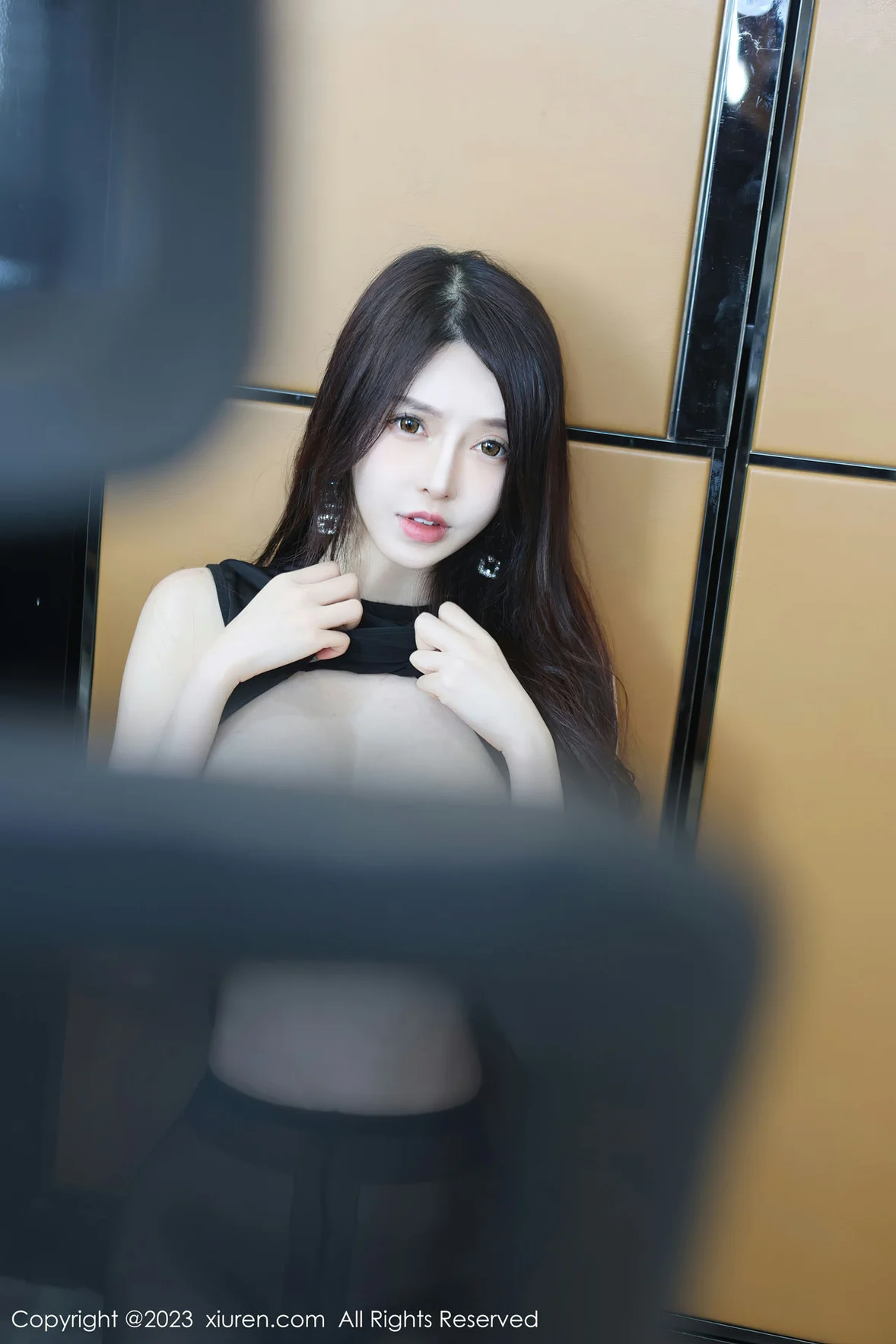  XiuRen 秀人 No.6937 玉兔miki 黑色薄纱连衣短裙性感写真 [82P]第18张