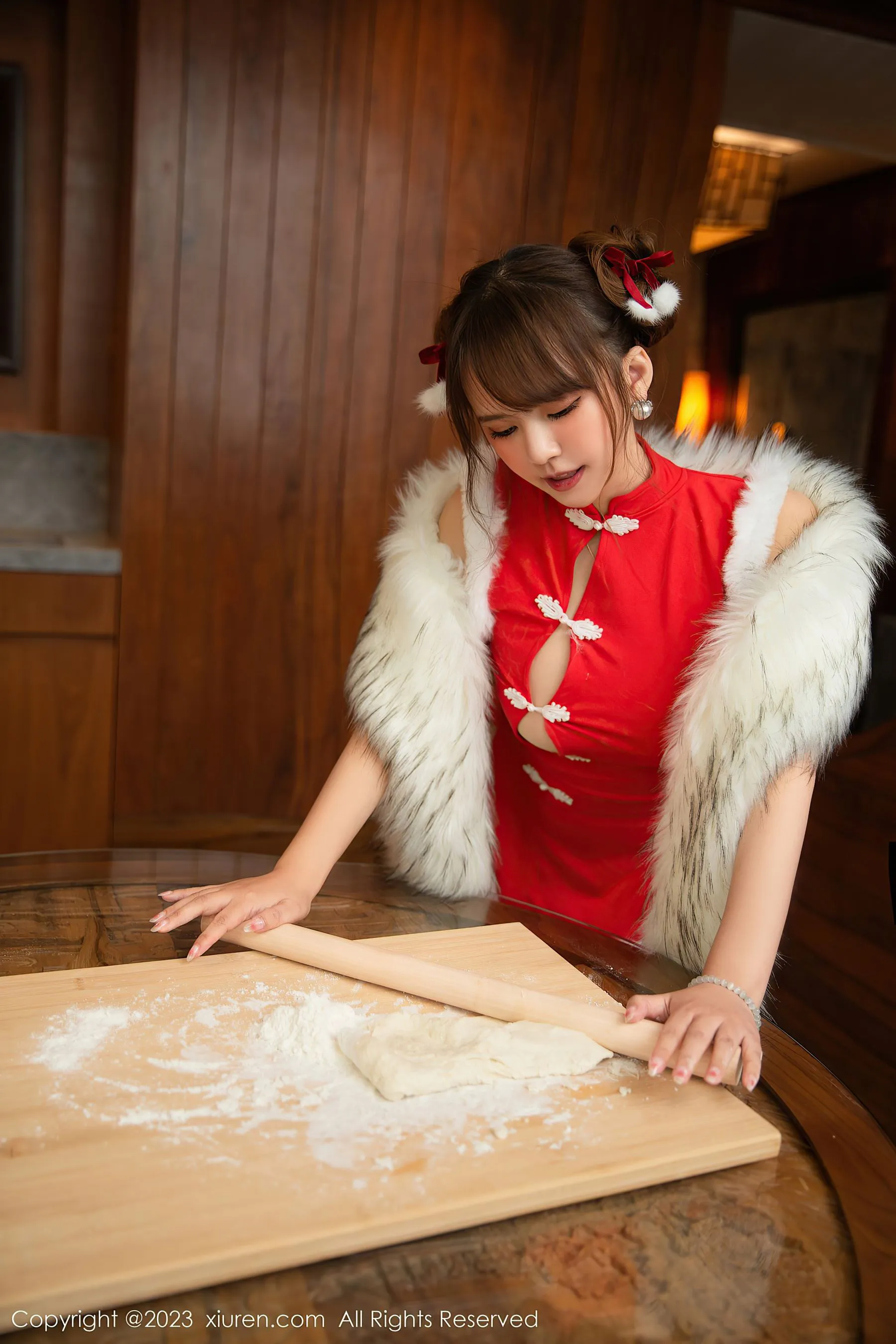 秀人网 No.6242 张思允Nice 喜庆美臀第3张