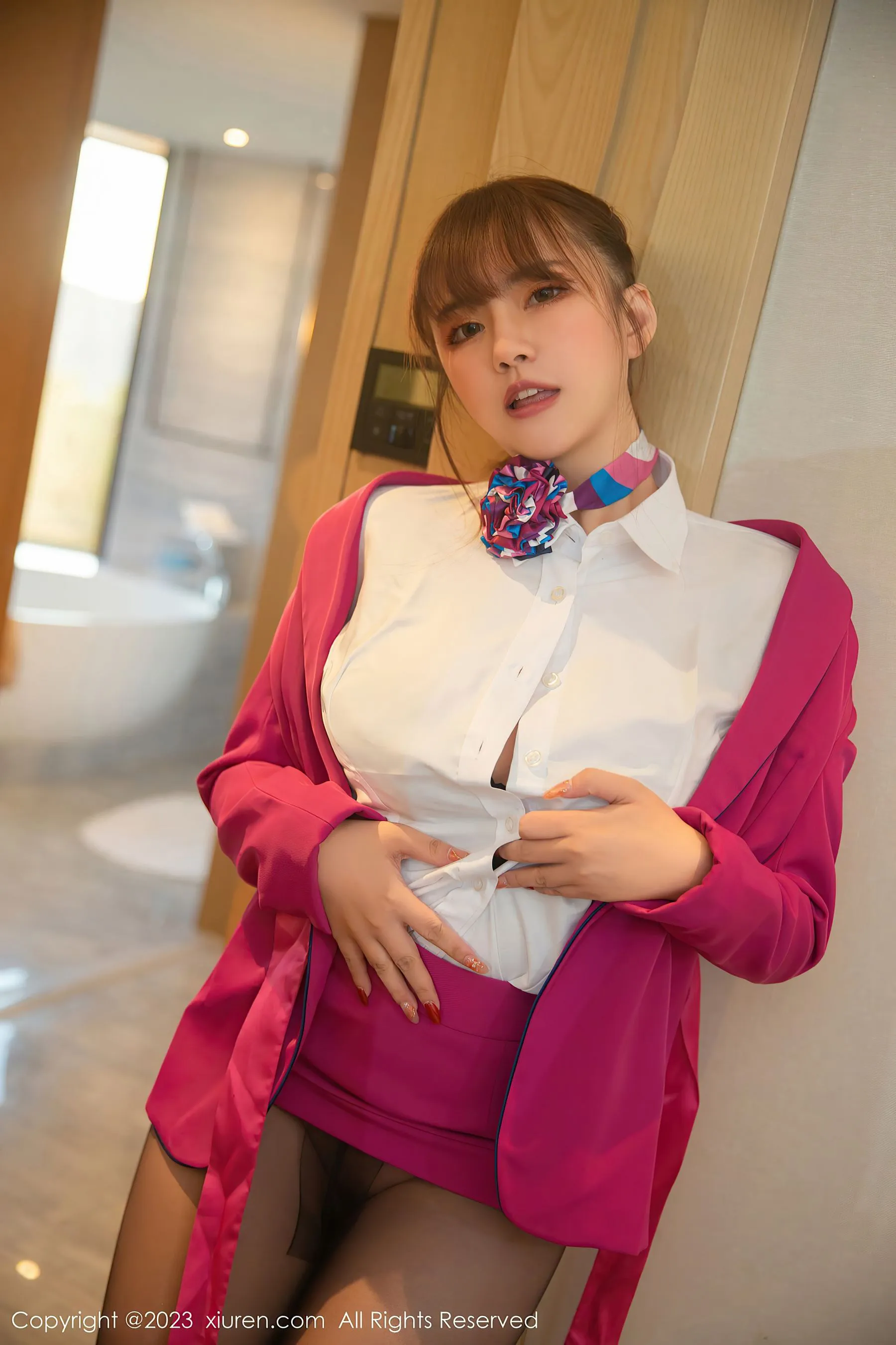  秀人网 No.6318 张思允Nice 黑丝美臀第25张