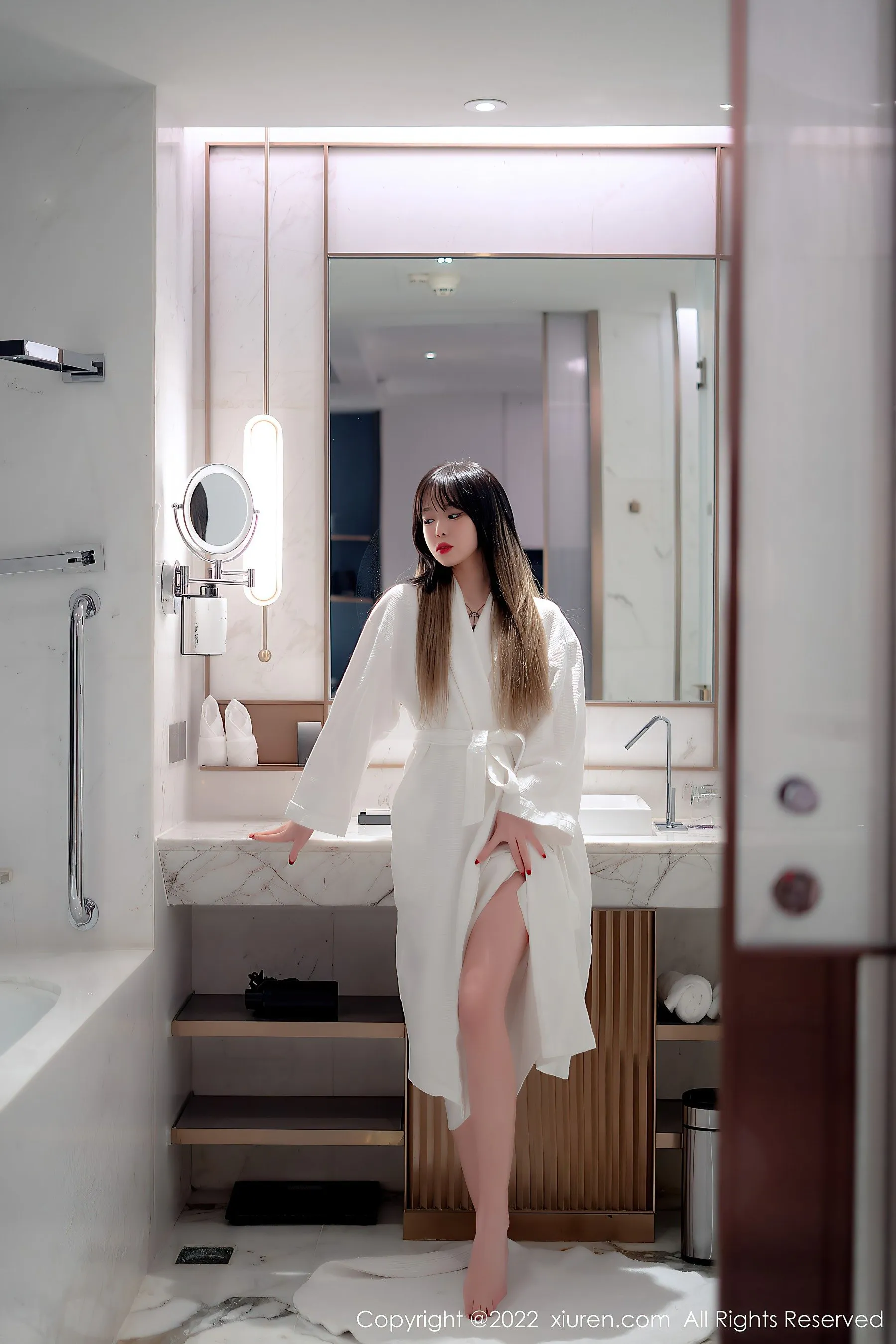 秀人网 No.4611 奶瓶. 淑女美腿长裙薄纱第8张