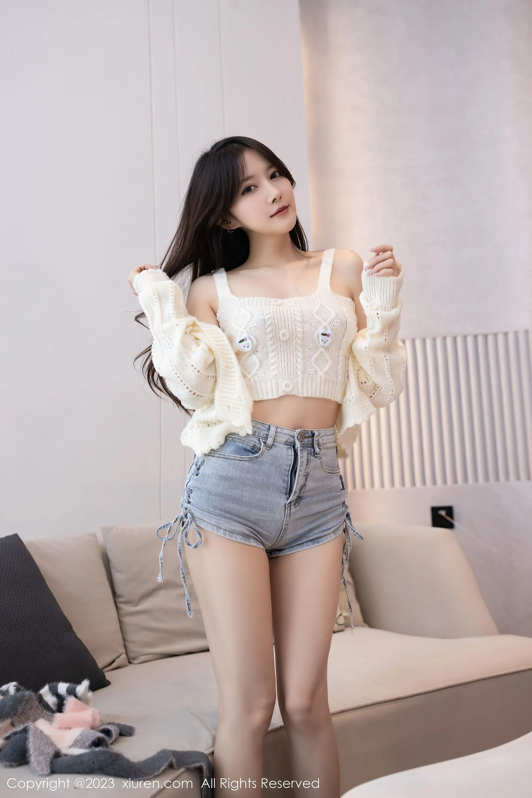  秀人网 No.6216 鱼子酱Fish 牛仔裤美臀第27张