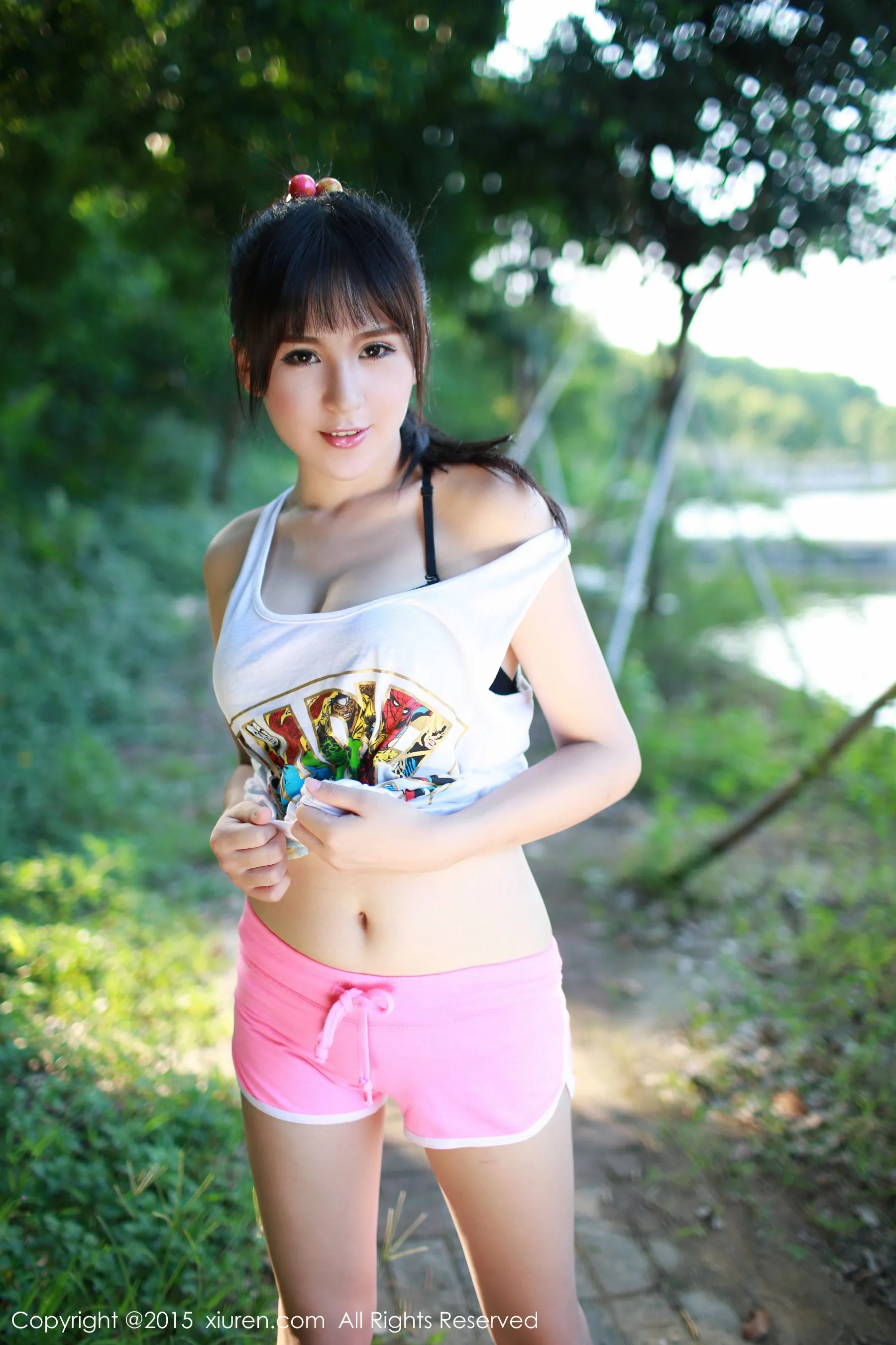  唐雨辰TYC《广州大学城野外》 秀人网 No.387第17张