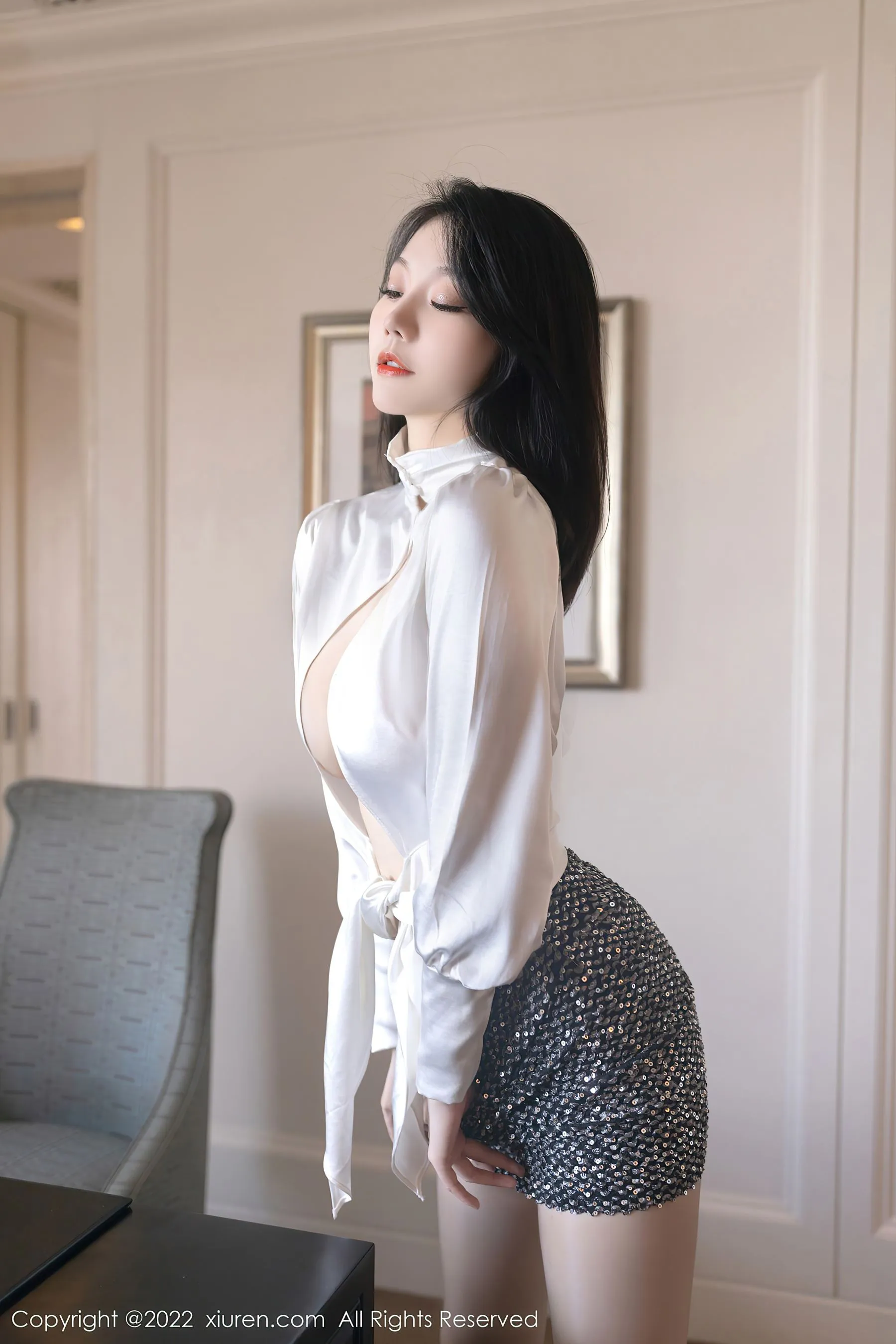  秀人网 No.5480 安然anran 短裙美腿第27张