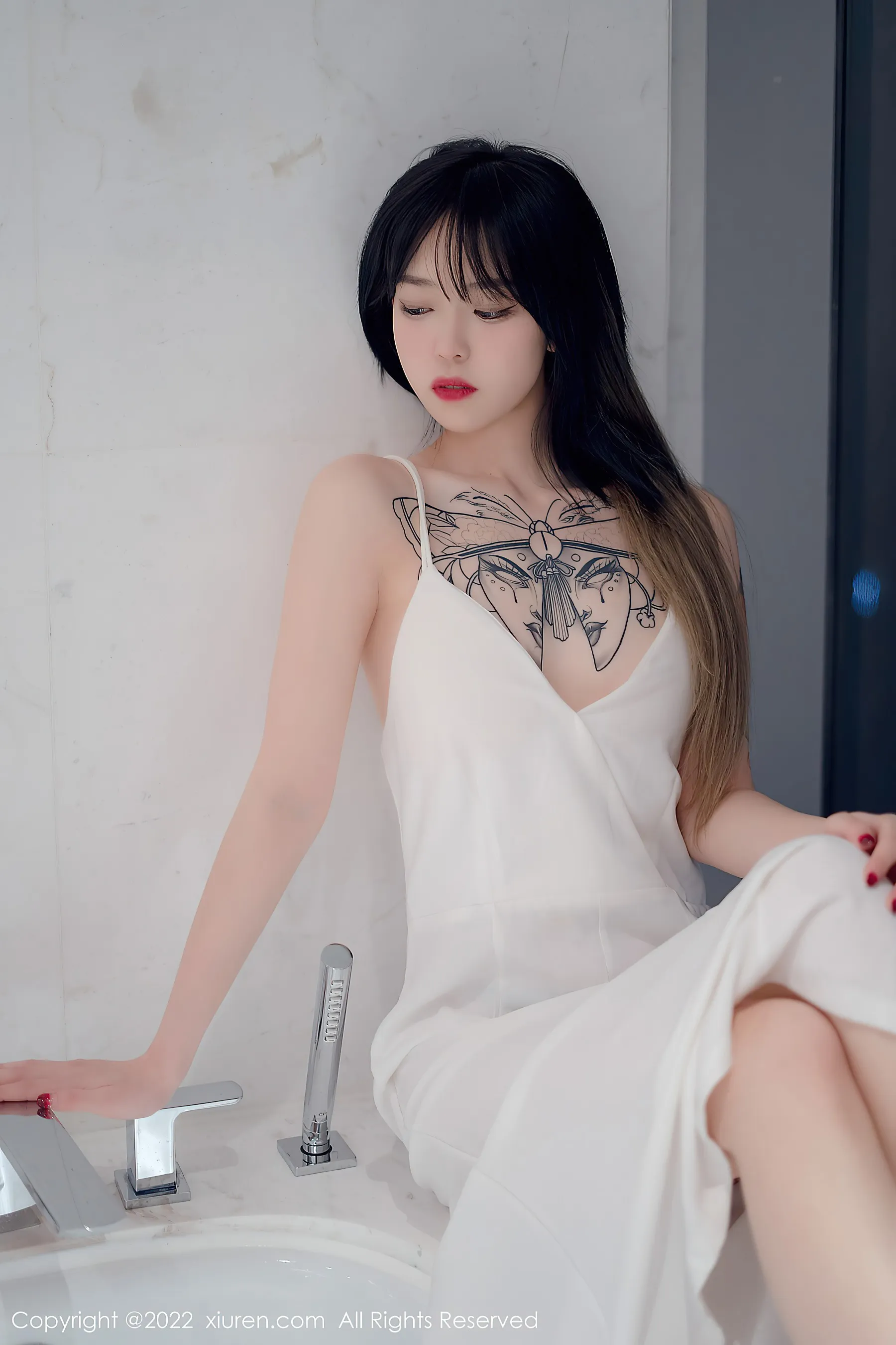 秀人网 No.4611 奶瓶. 淑女美腿长裙薄纱第14张