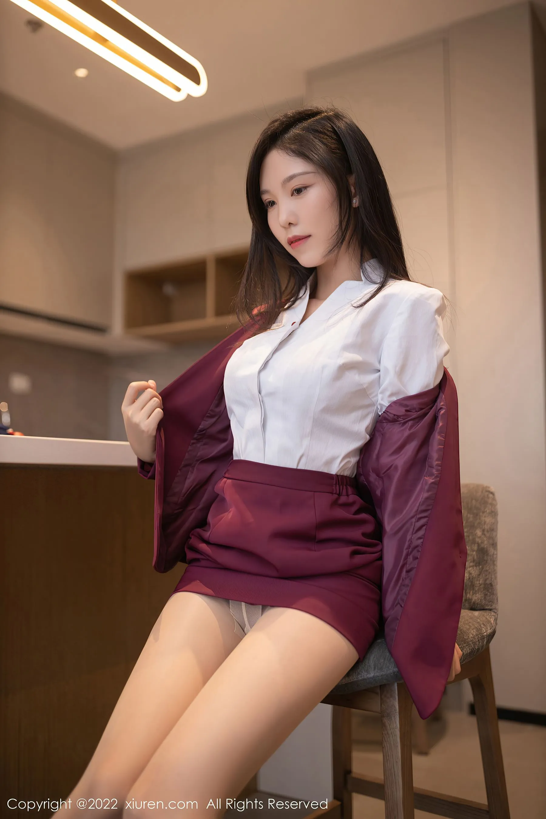  秀人网 No.5485 利世 制服美腿第25张