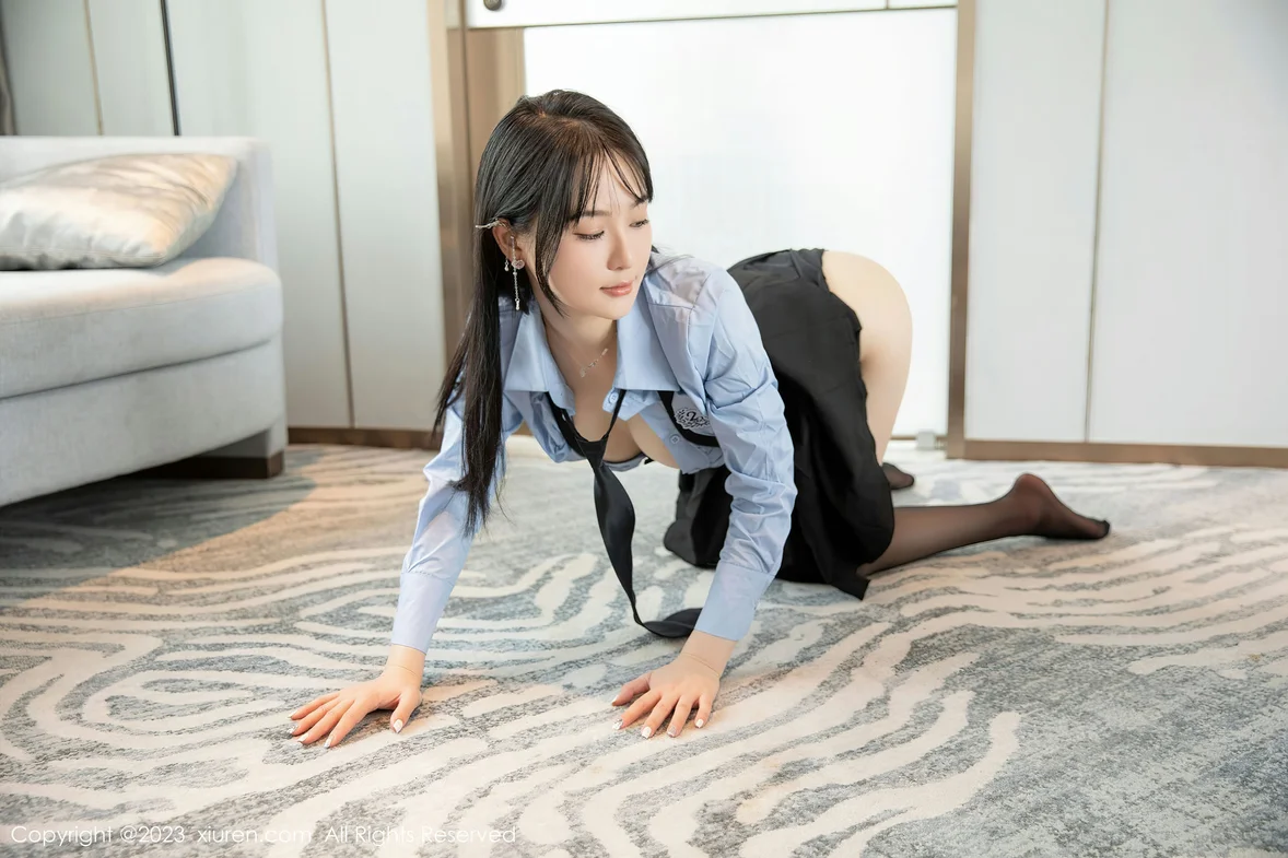  XiuRen 秀人 No.7140 柚琪Rich 性感学妹装扮 [77P]第11张