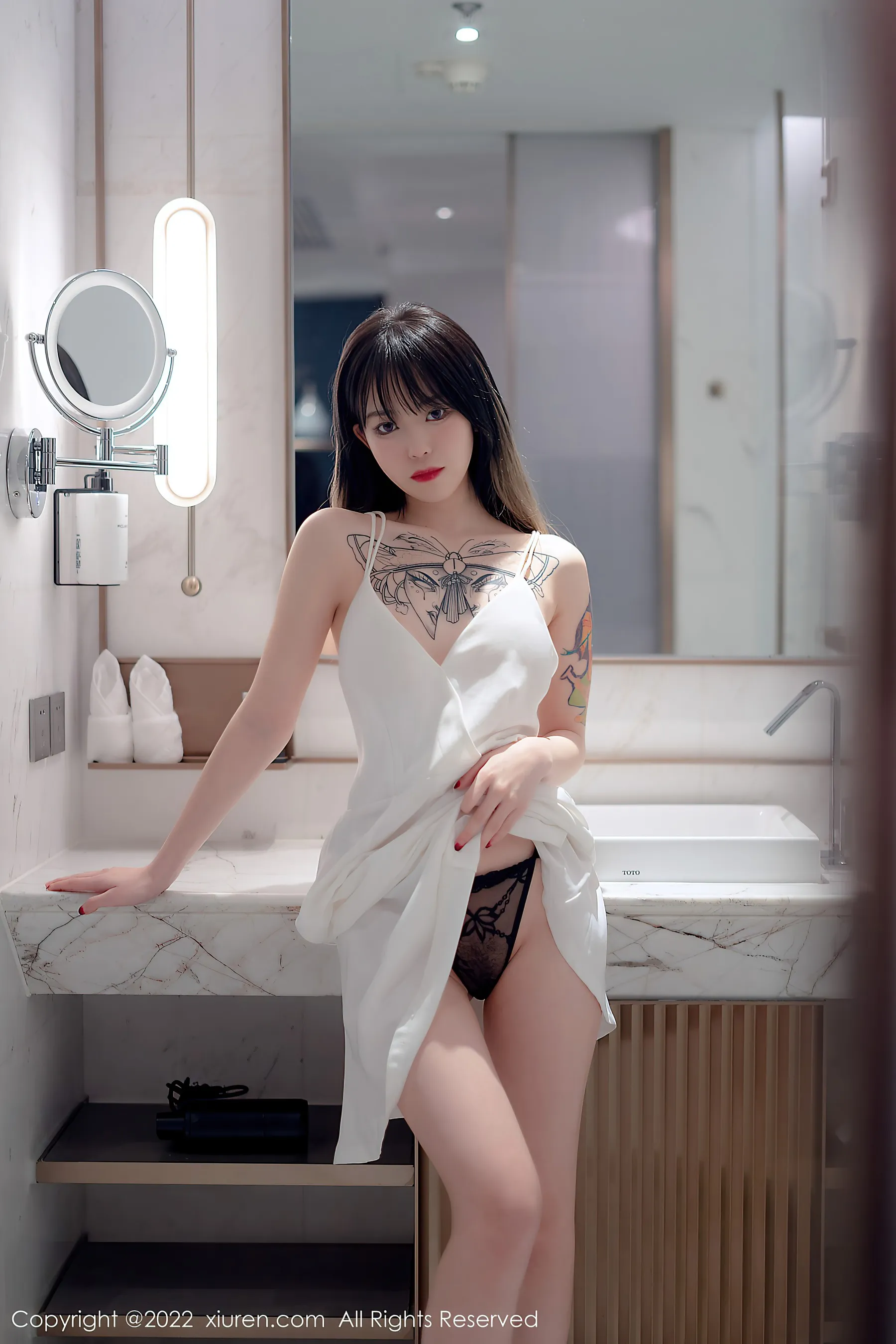 秀人网 No.4611 奶瓶. 淑女美腿长裙薄纱第18张