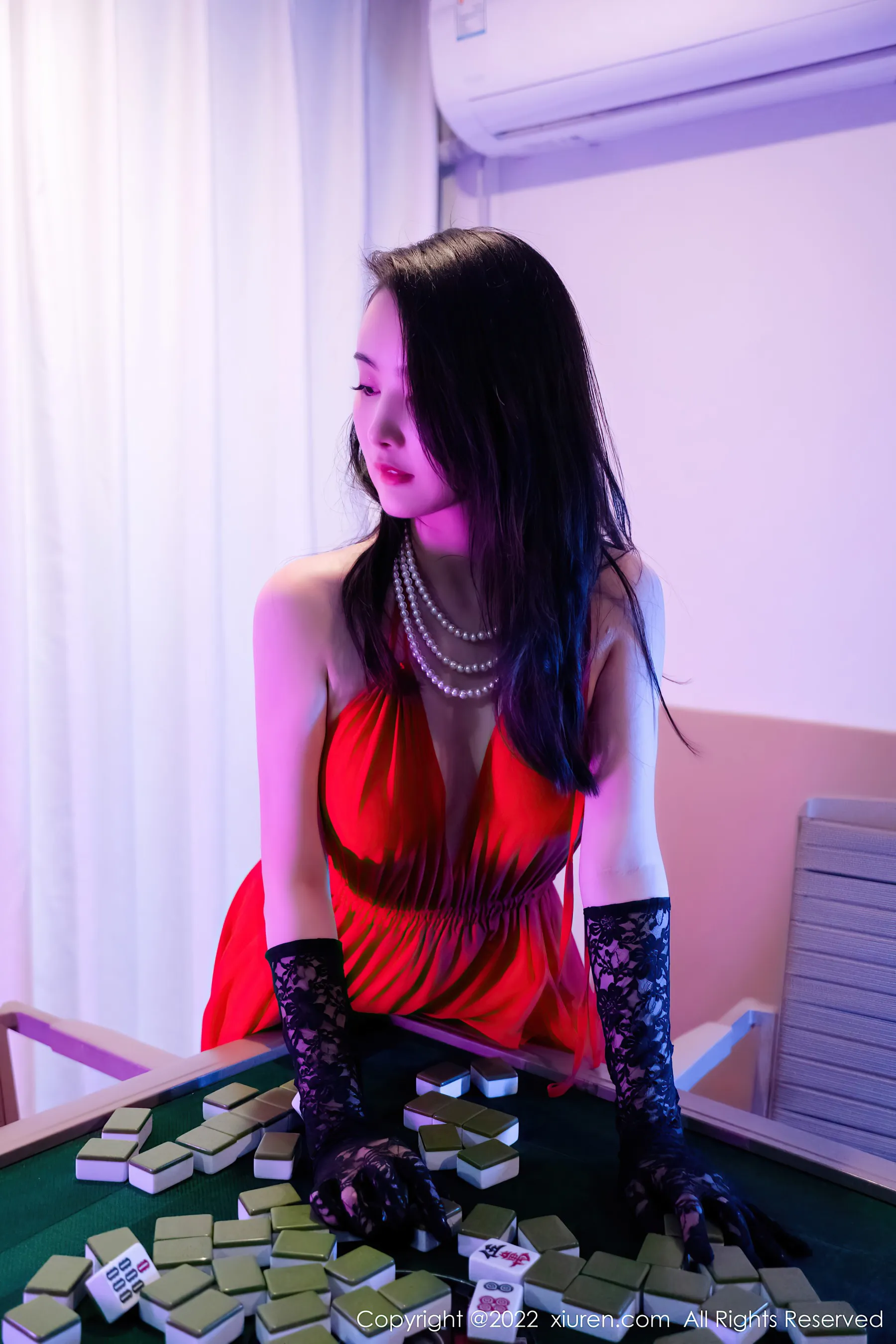  秀人网 No.4571 summer宝宝 长裙美腿黑丝第11张