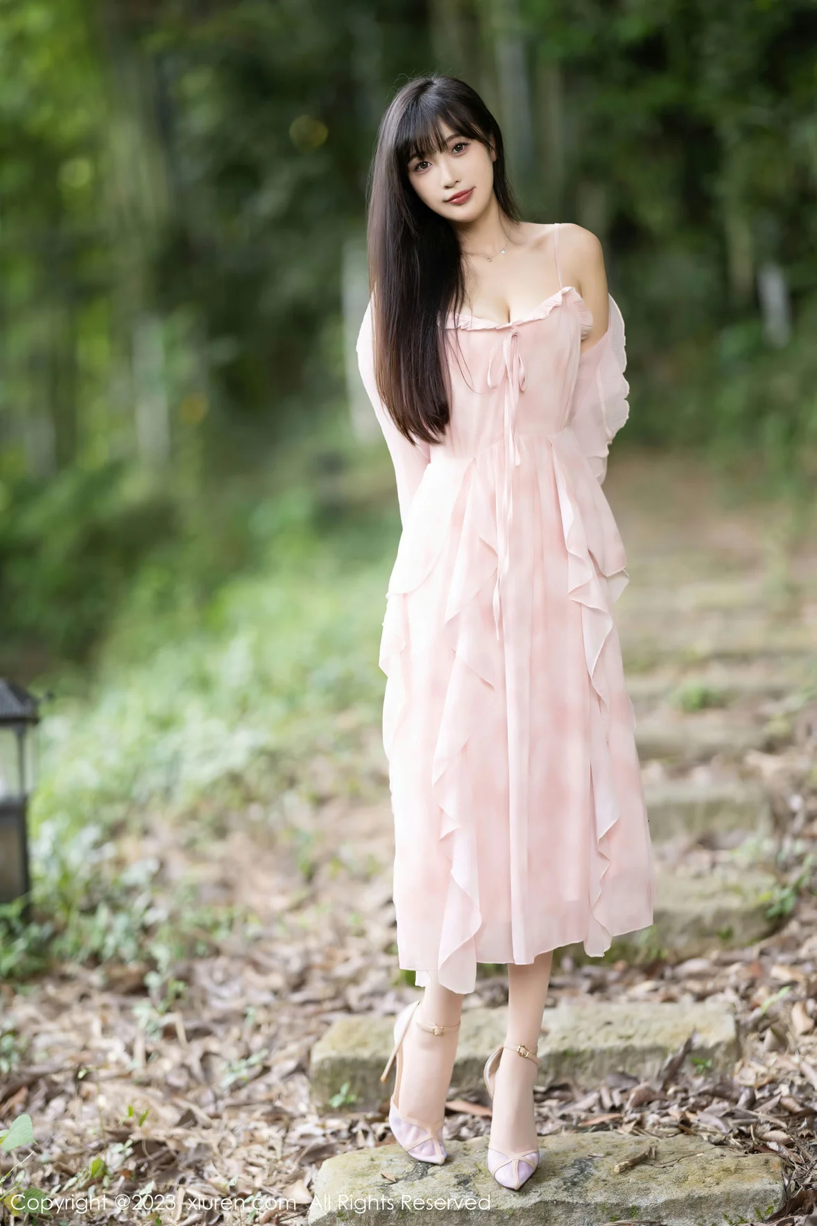  XiuRen 秀人 No.7263 林星阑 粉色丝袜安吉旅拍 [84P]第3张