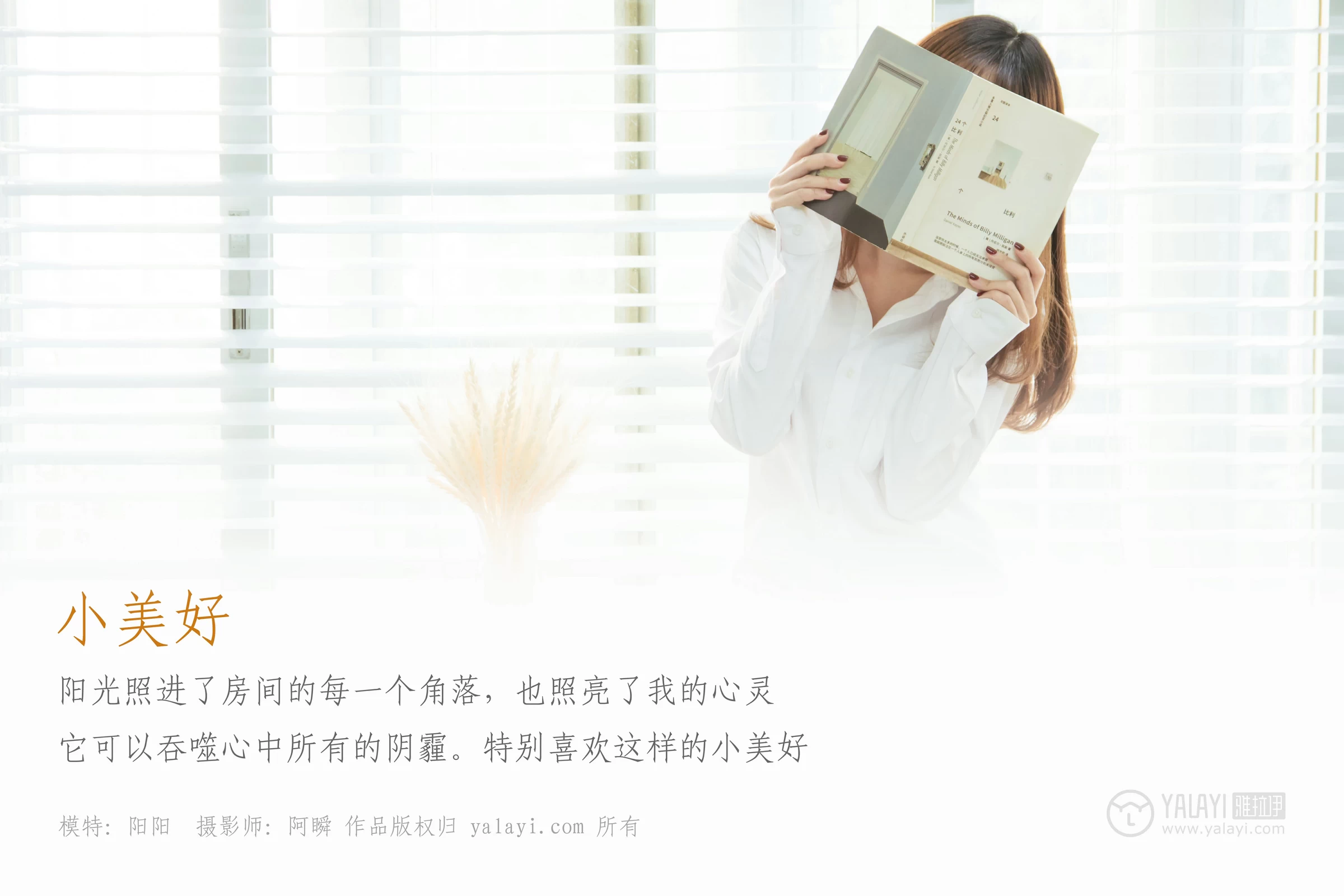 [YALAYI雅拉伊]NO.036 小美好 阳阳 白色衬衫与短袖加白色短裤性感私房写真集第1张